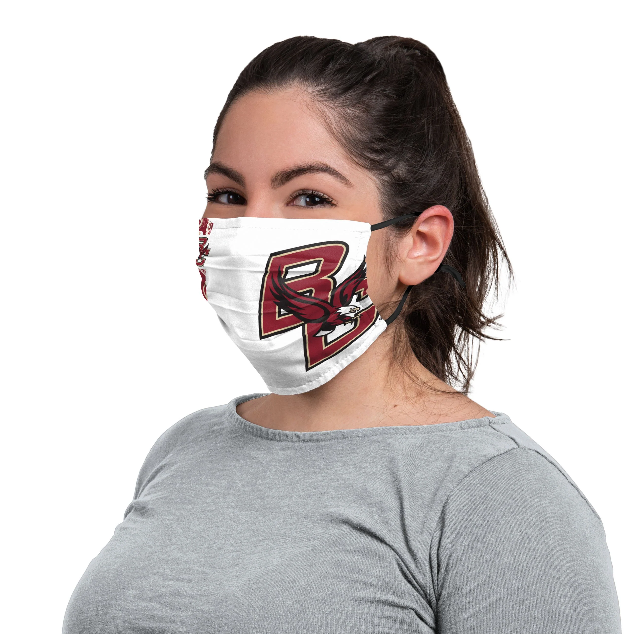 Boston College Eagles NCAA On-Field Sideline Logo Red Bandanna Face Cover - Image 3