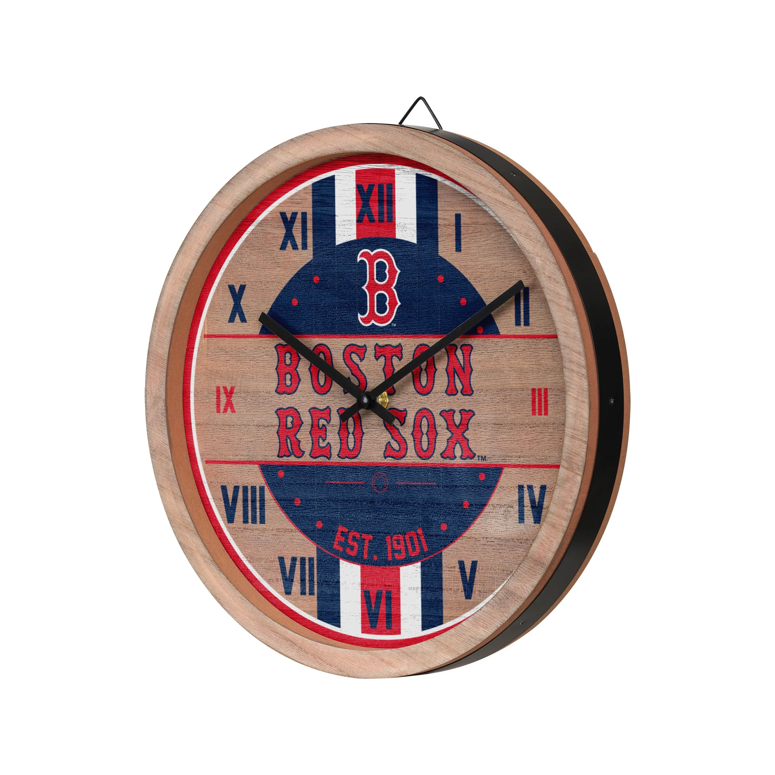 Boston Red Sox MLB Barrel Wall Clock - Image 2