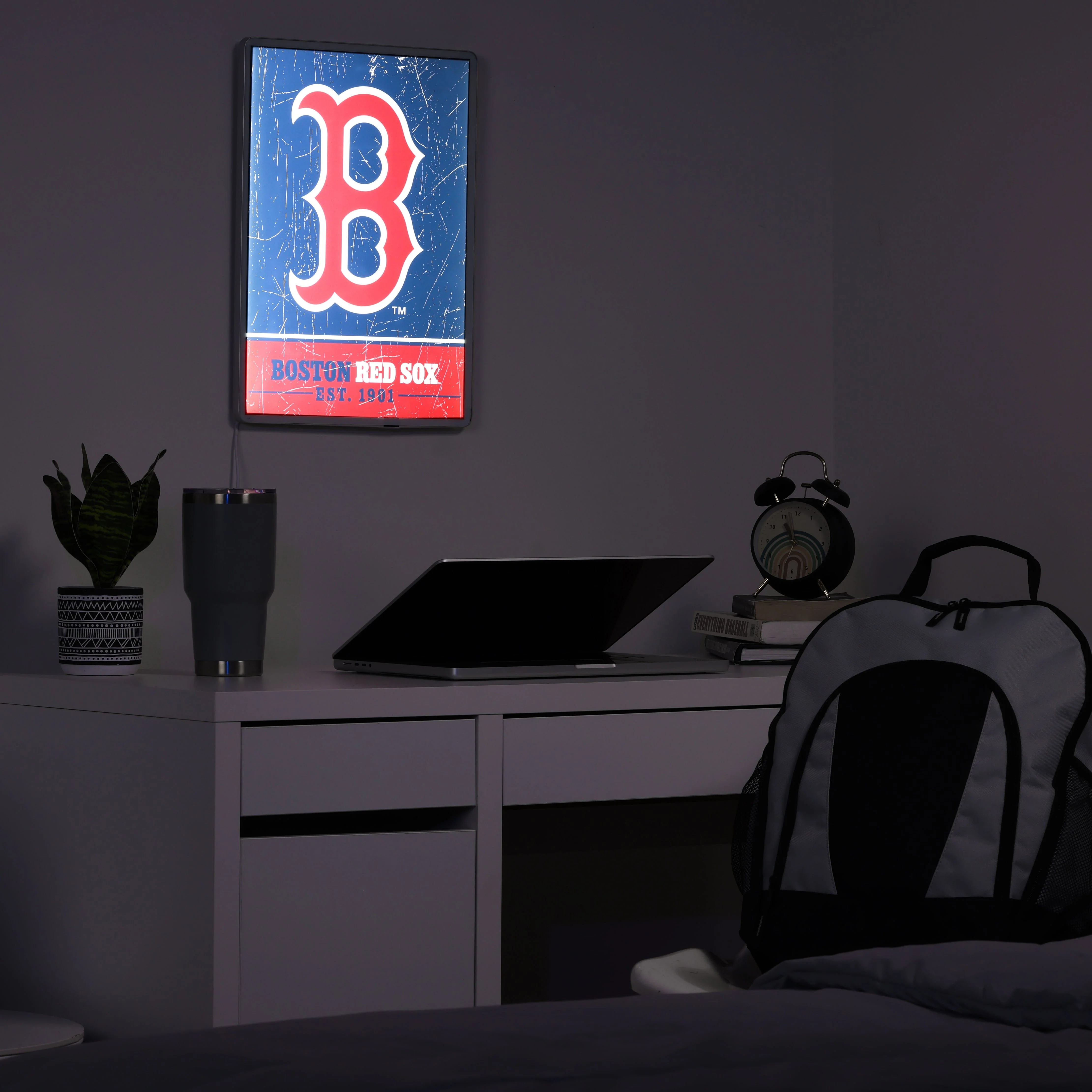 Boston Red Sox MLB Big Logo Backlit Sign - Image 3