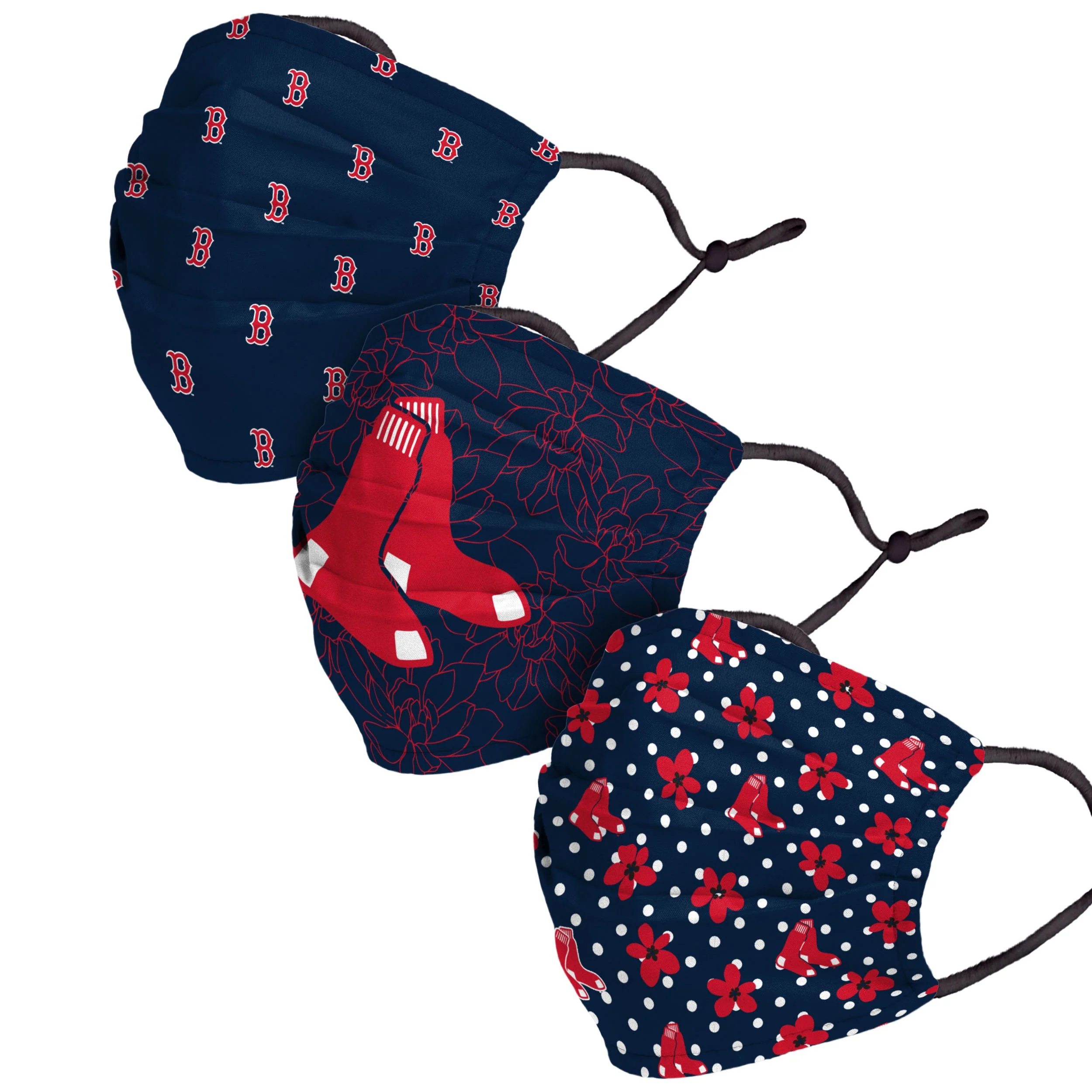 Boston Red Sox MLB Gameday Gardener 3 Pack Face Cover - Image 2
