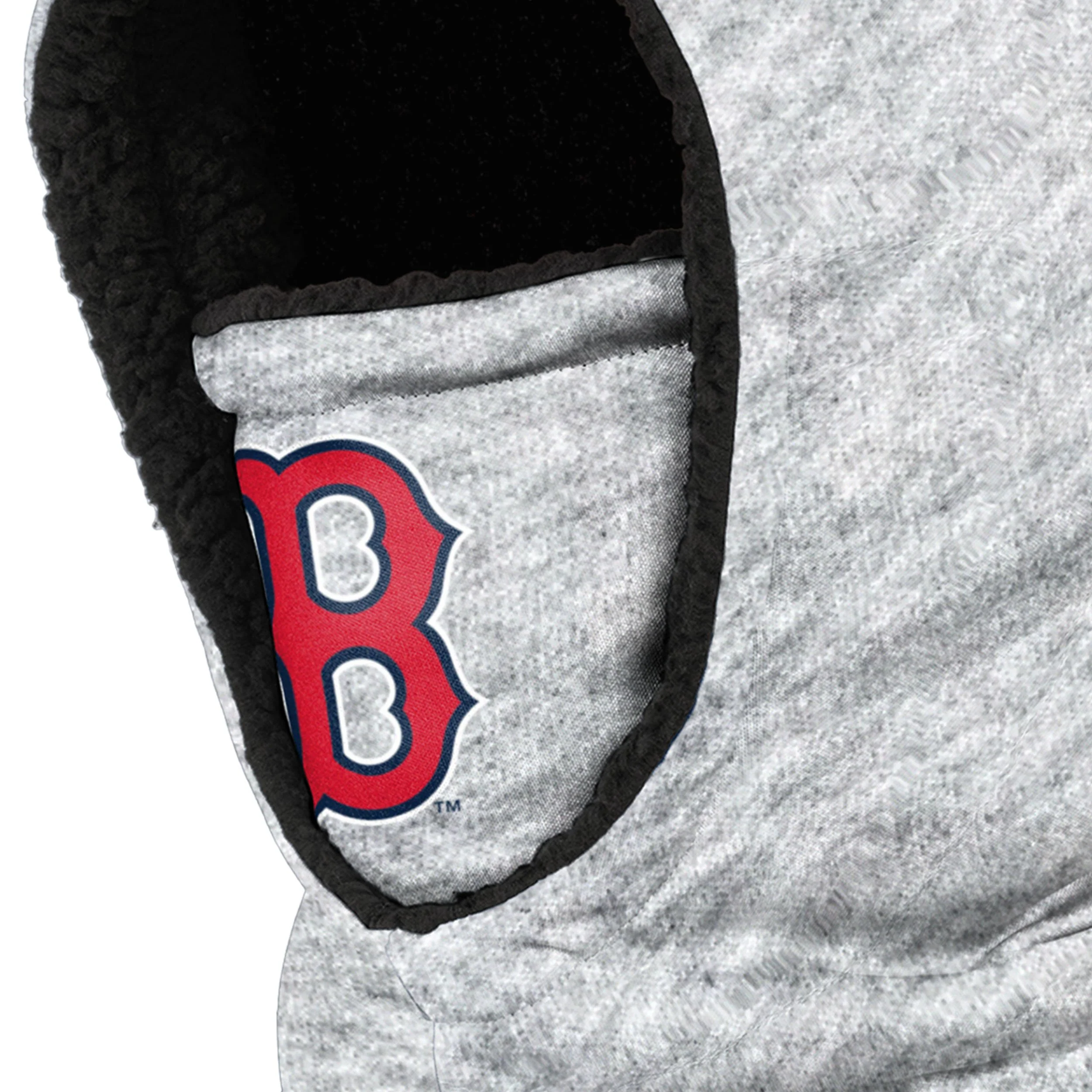 Boston Red Sox MLB Heather Grey Big Logo Hooded Gaiter - Image 3