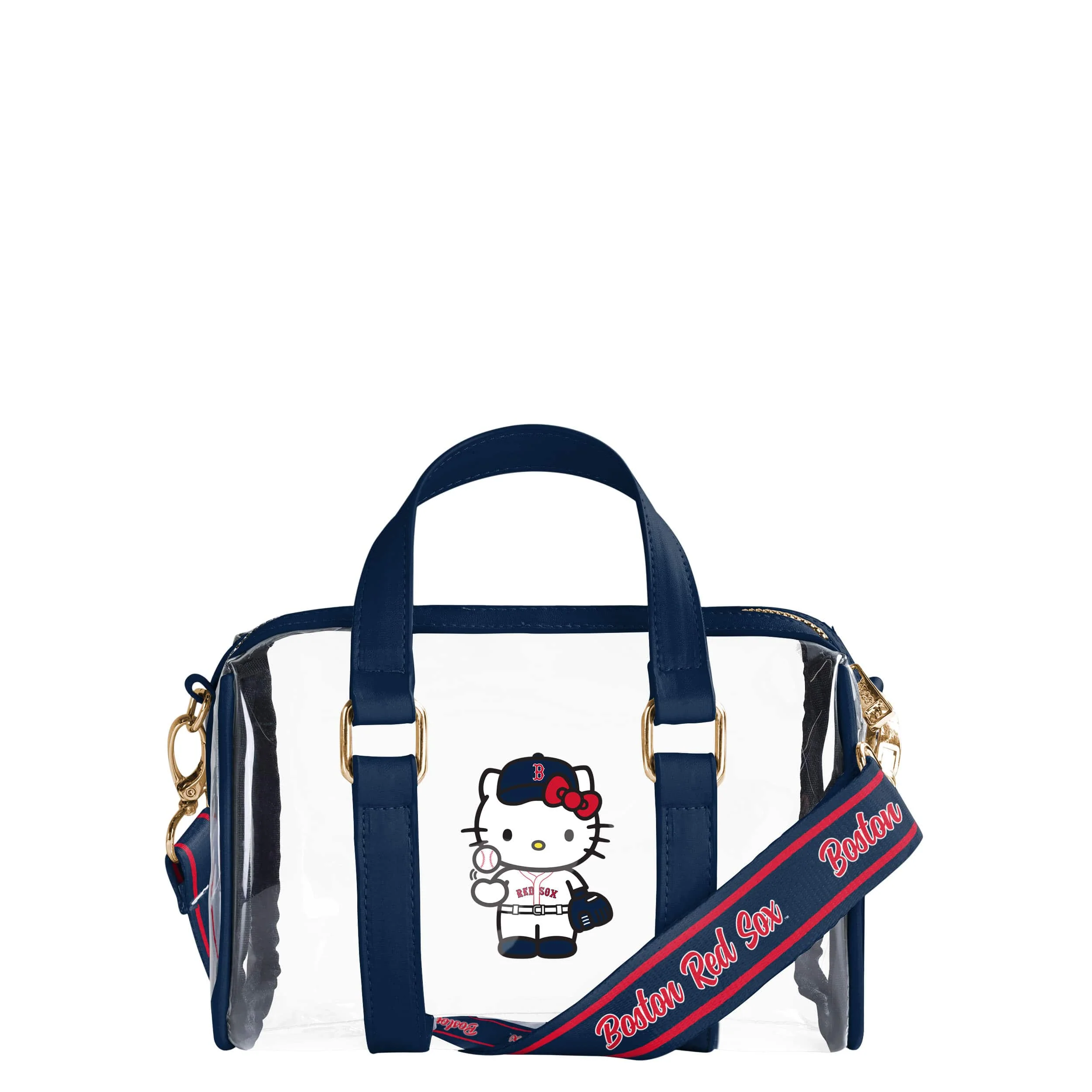 Boston Red Sox MLB Hello Kitty® Clear Barrel Bag (PREORDER - SHIPS MID JULY)