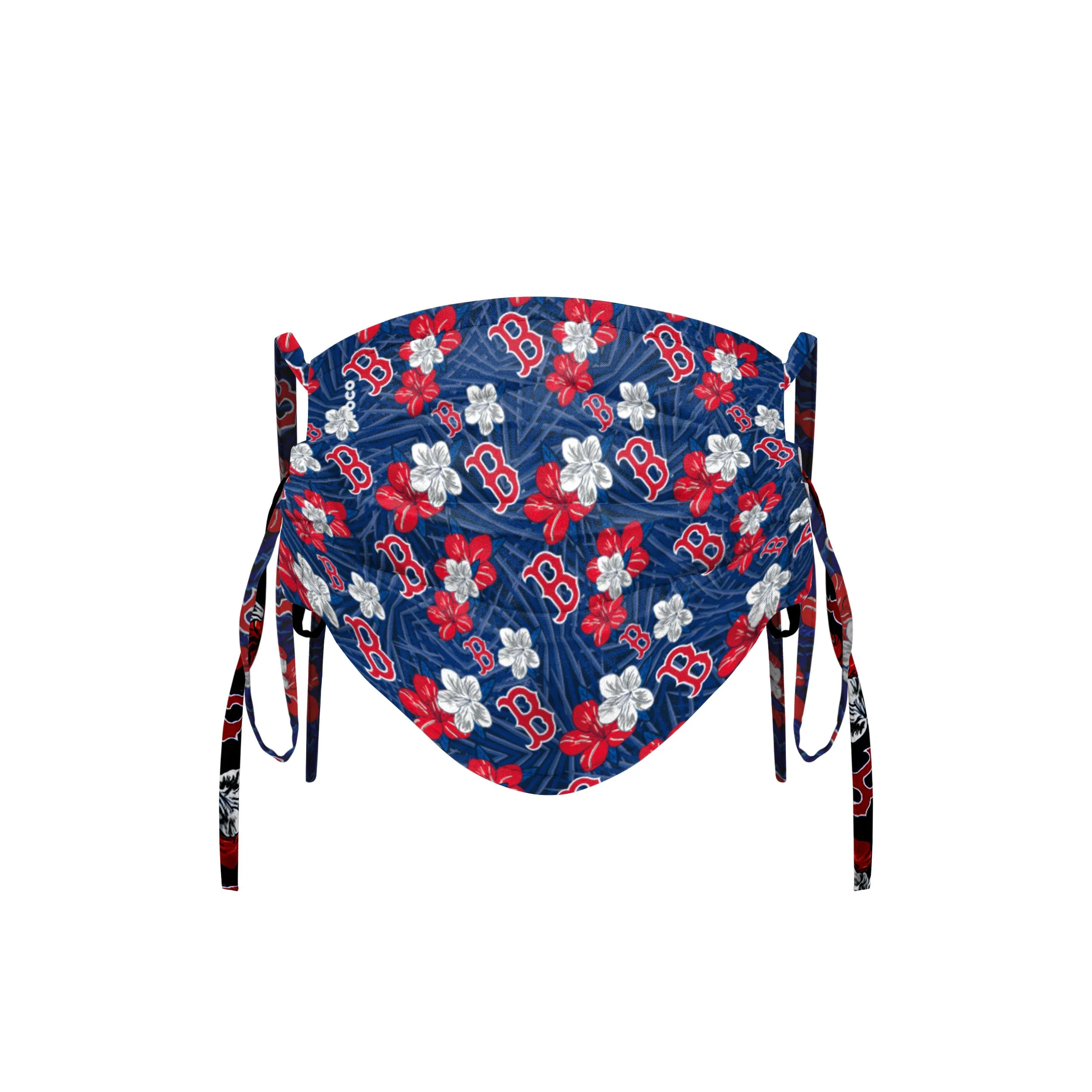 Boston Red Sox MLB Hibiscus Tie-Back Face Cover - Image 2
