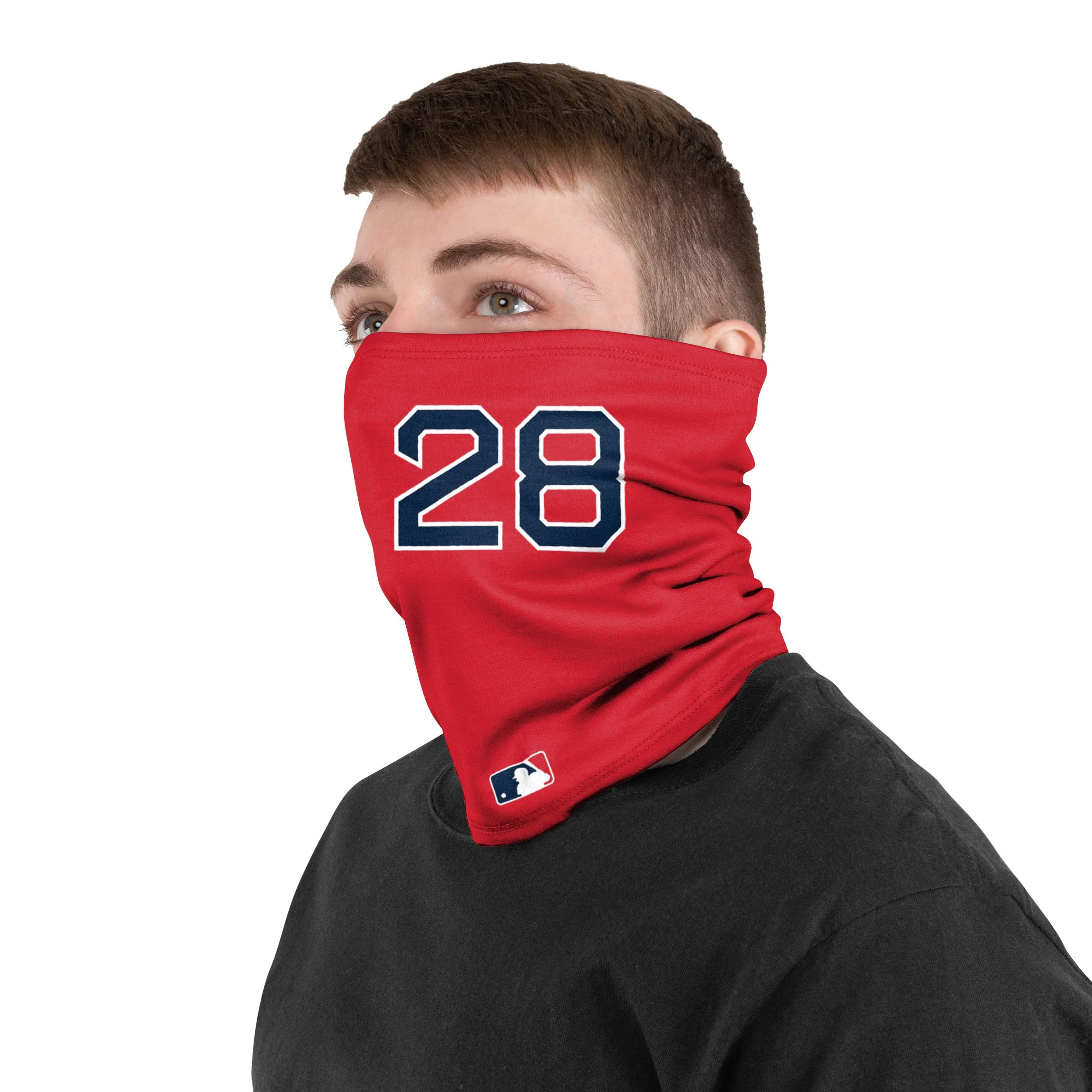 Boston Red Sox MLB JD Martinez On-Field Red UV Gaiter Scarf - Image 3