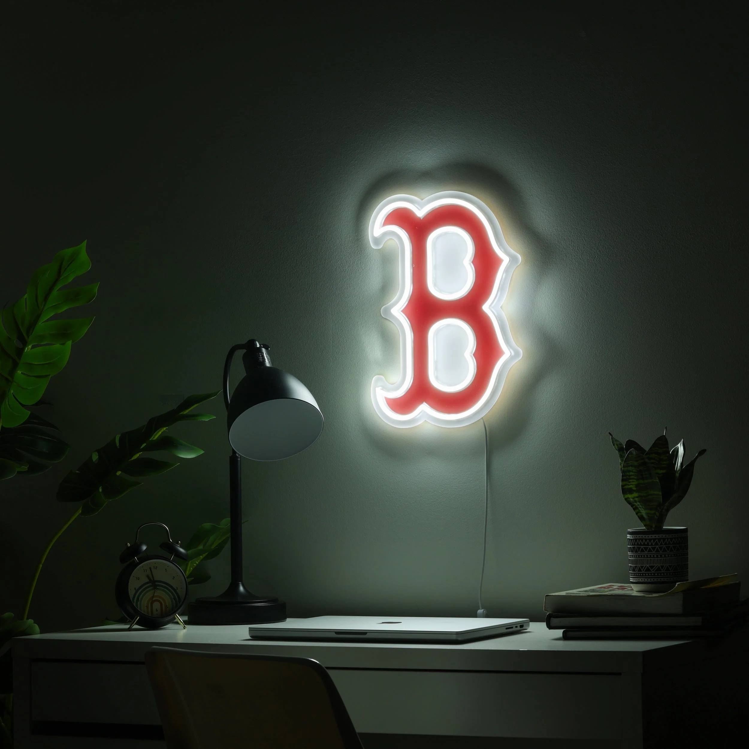 Boston Red Sox MLB LED Neon Light Up Team Logo Sign - Image 3