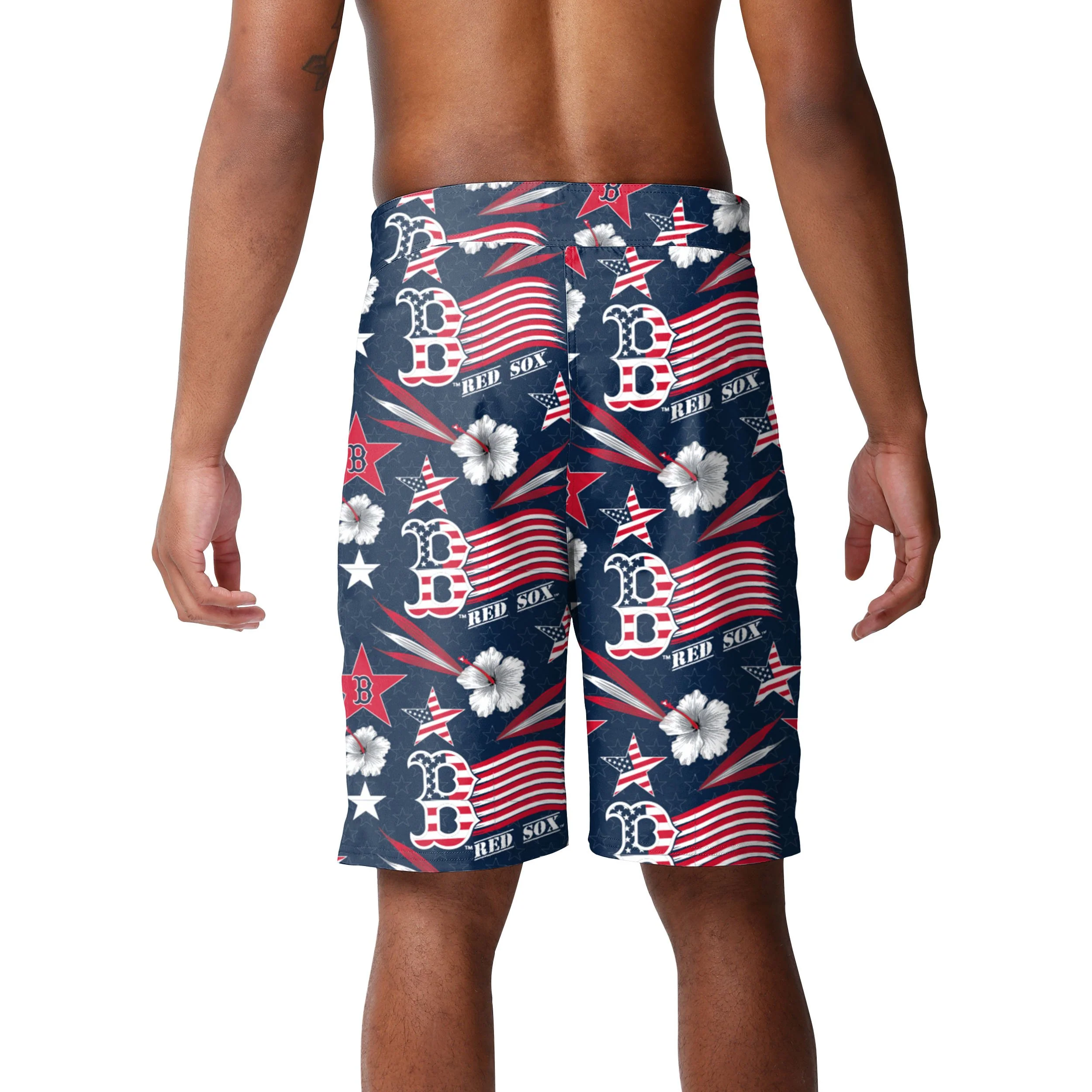 Boston Red Sox MLB Mens Americana Boardshorts - Image 3