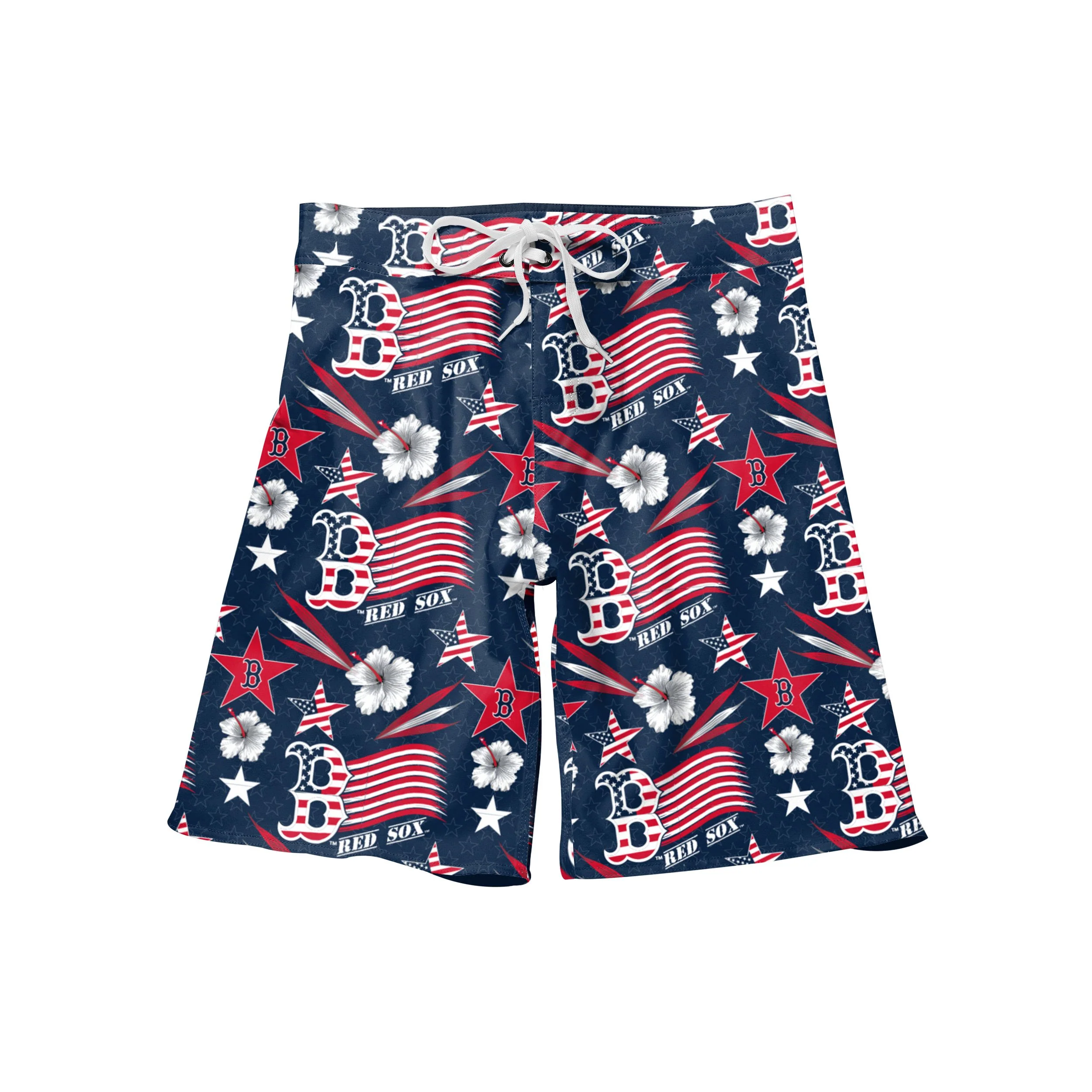 Boston Red Sox MLB Mens Americana Boardshorts - Image 4