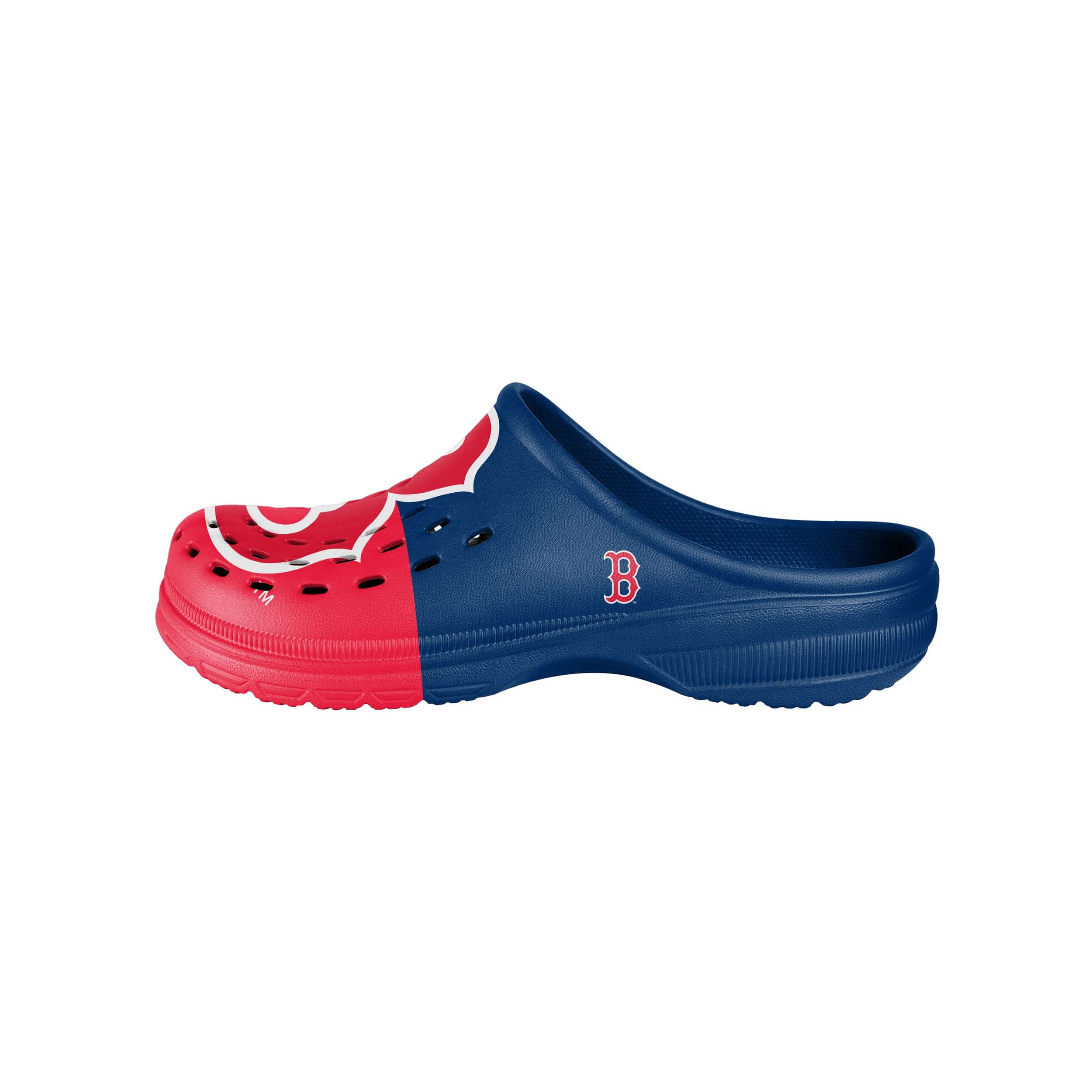Boston Red Sox MLB Mens Colorblock Big Logo Clog - Image 2