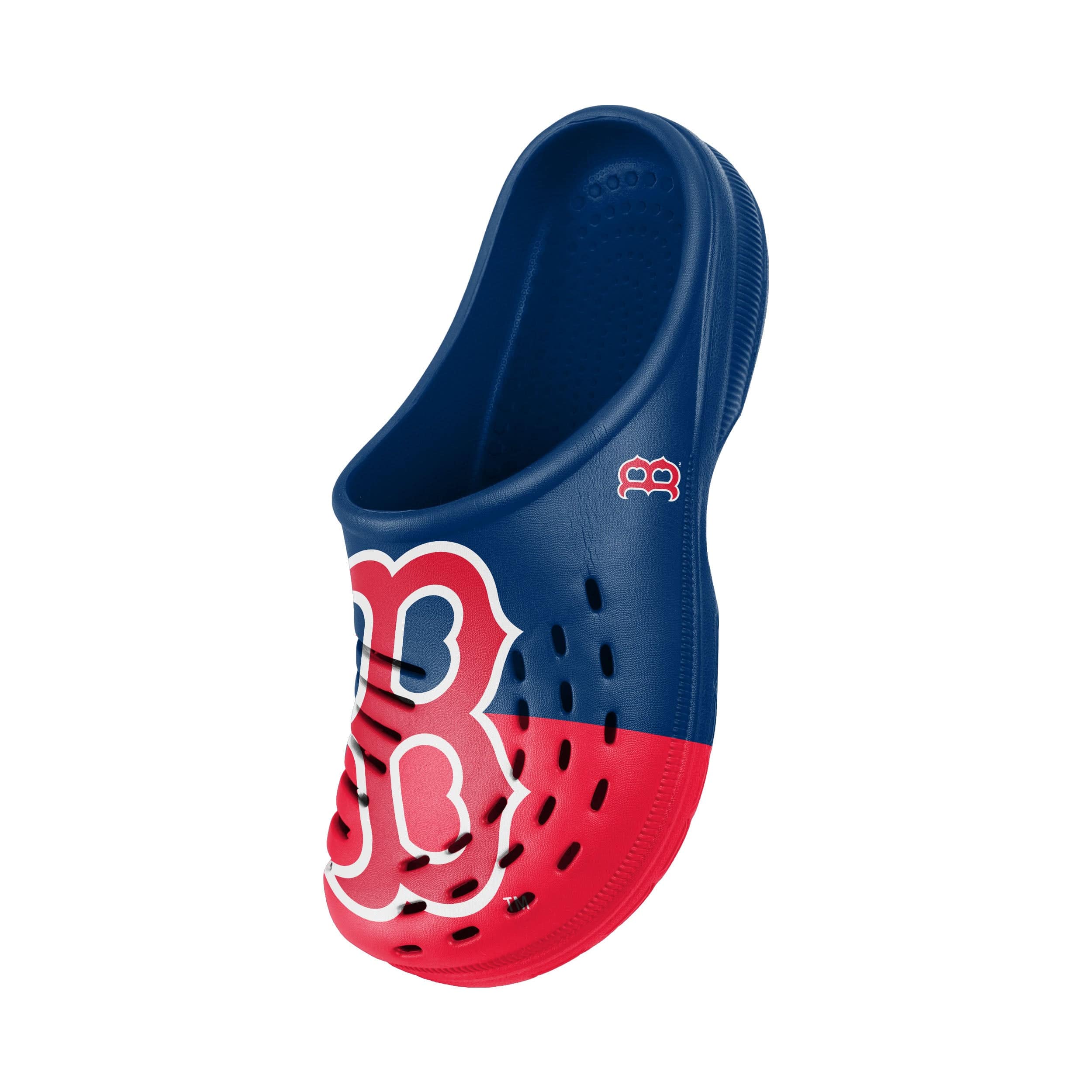 Boston Red Sox MLB Mens Colorblock Big Logo Clog - Image 3