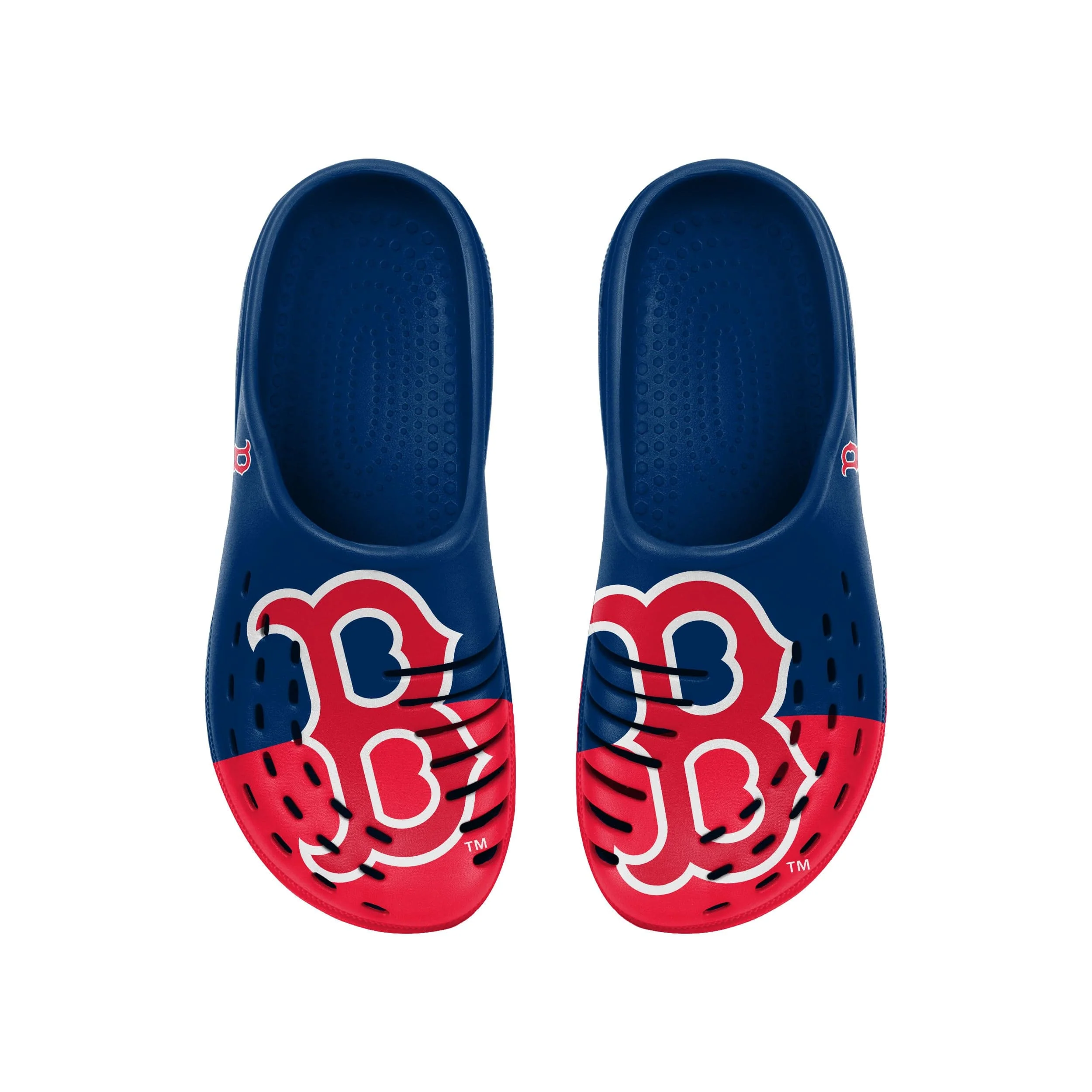 Boston Red Sox MLB Mens Colorblock Big Logo Clog - Image 4