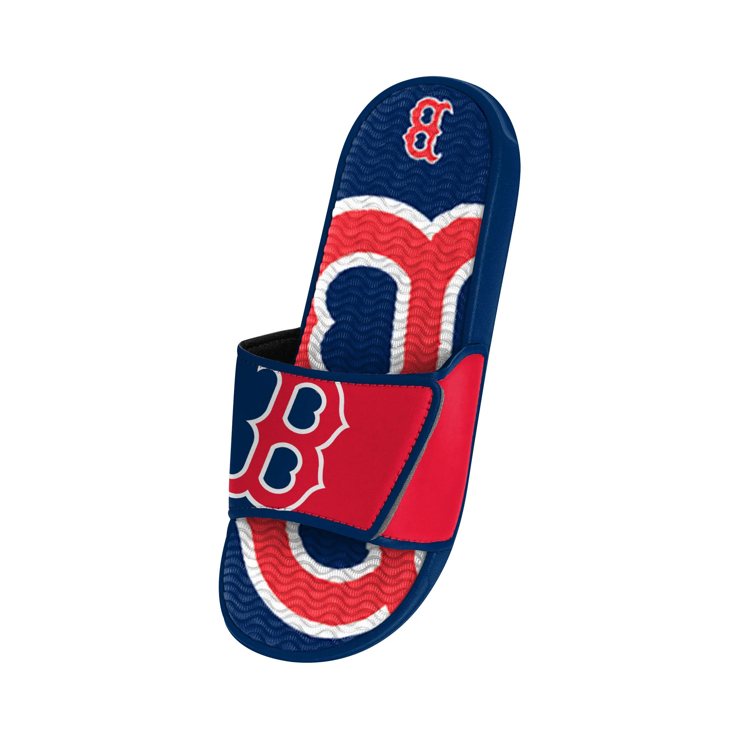 Boston Red Sox MLB Mens Colorblock Big Logo Gel Slide - Image 3
