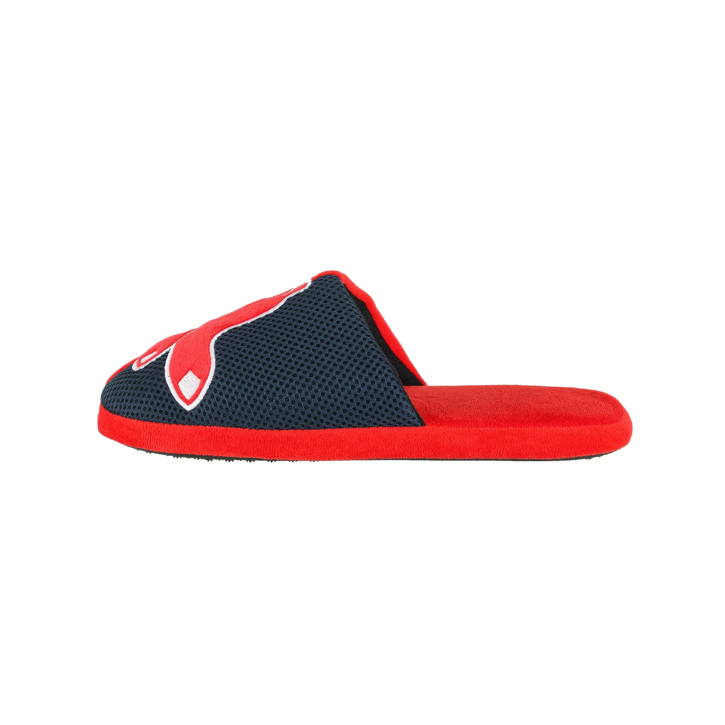 Boston Red Sox MLB Mens Logo Staycation Slippers - Image 2