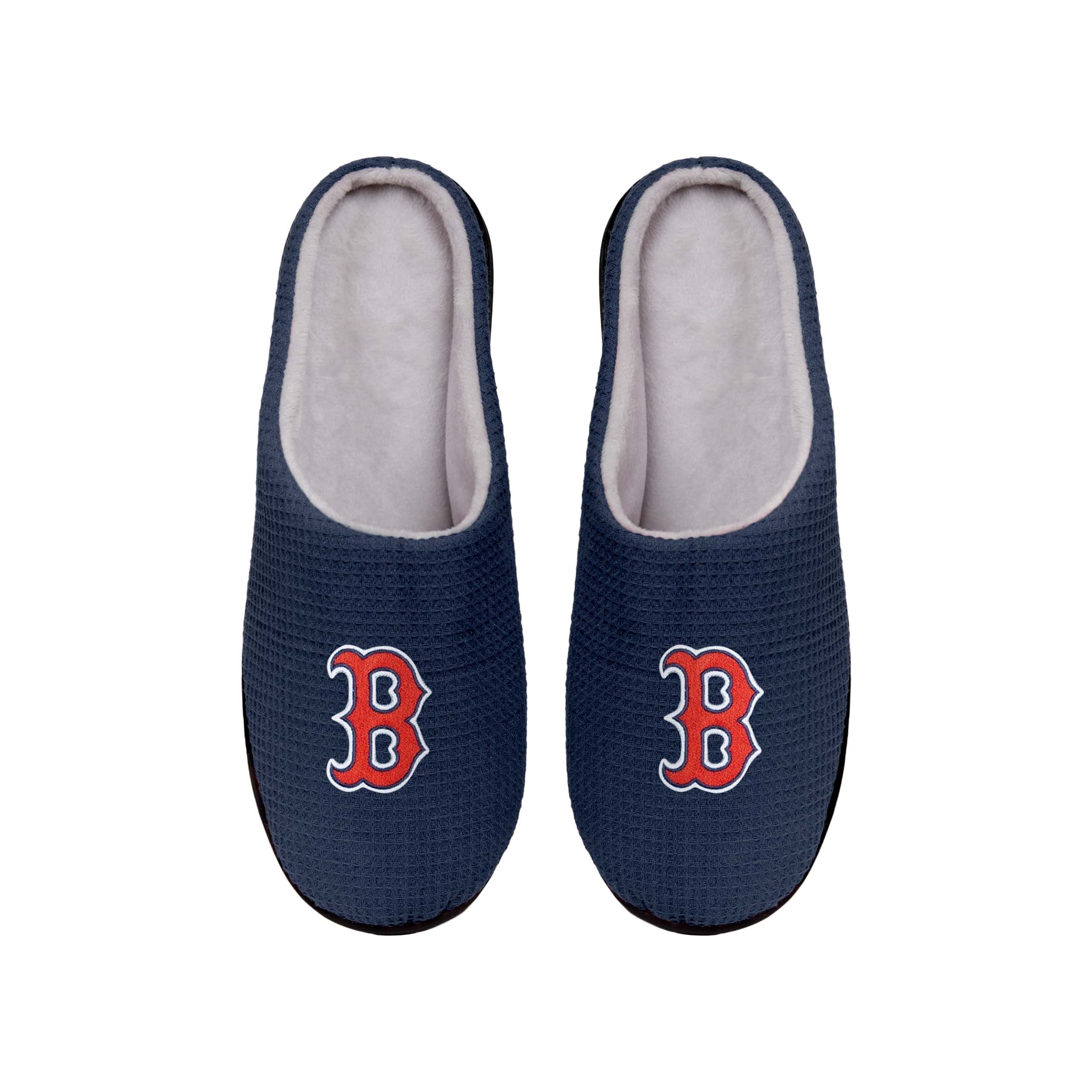 Boston Red Sox MLB Mens Memory Foam Slide Slippers - Image 2