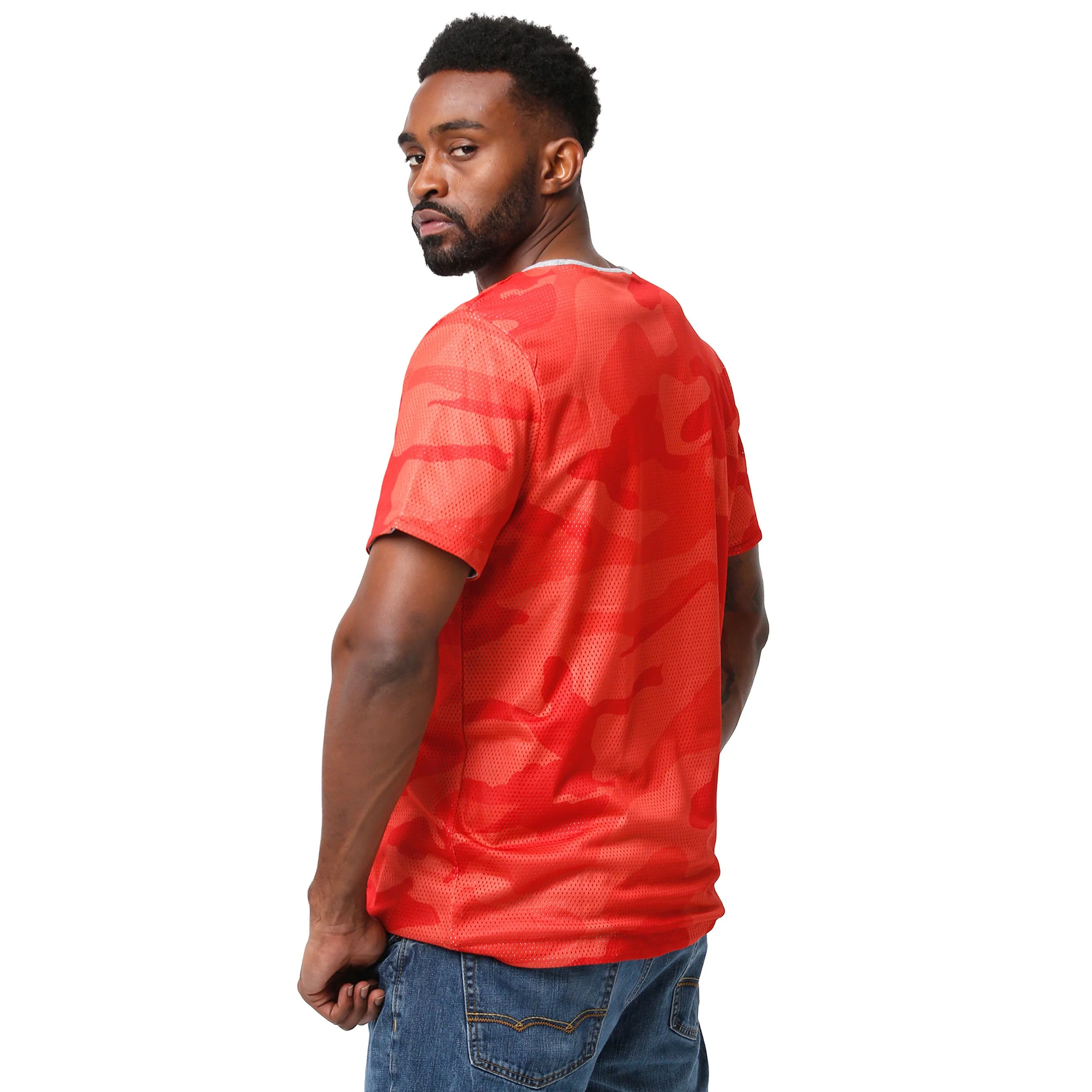 Boston Red Sox MLB Mens Reversible Mesh Matchup T-Shirt - Image 4