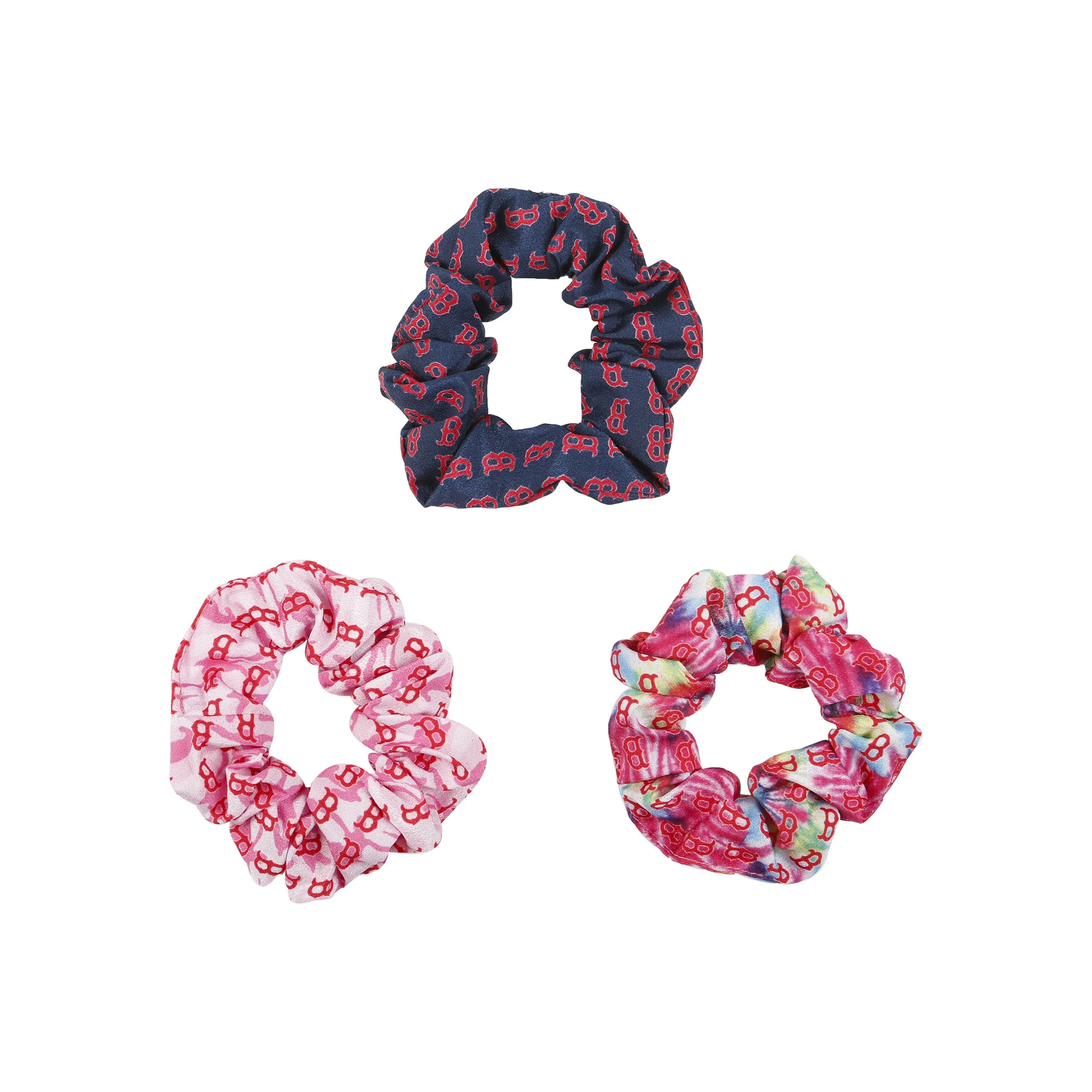 Boston Red Sox MLB Mini Print 3 Pack Scrunchies