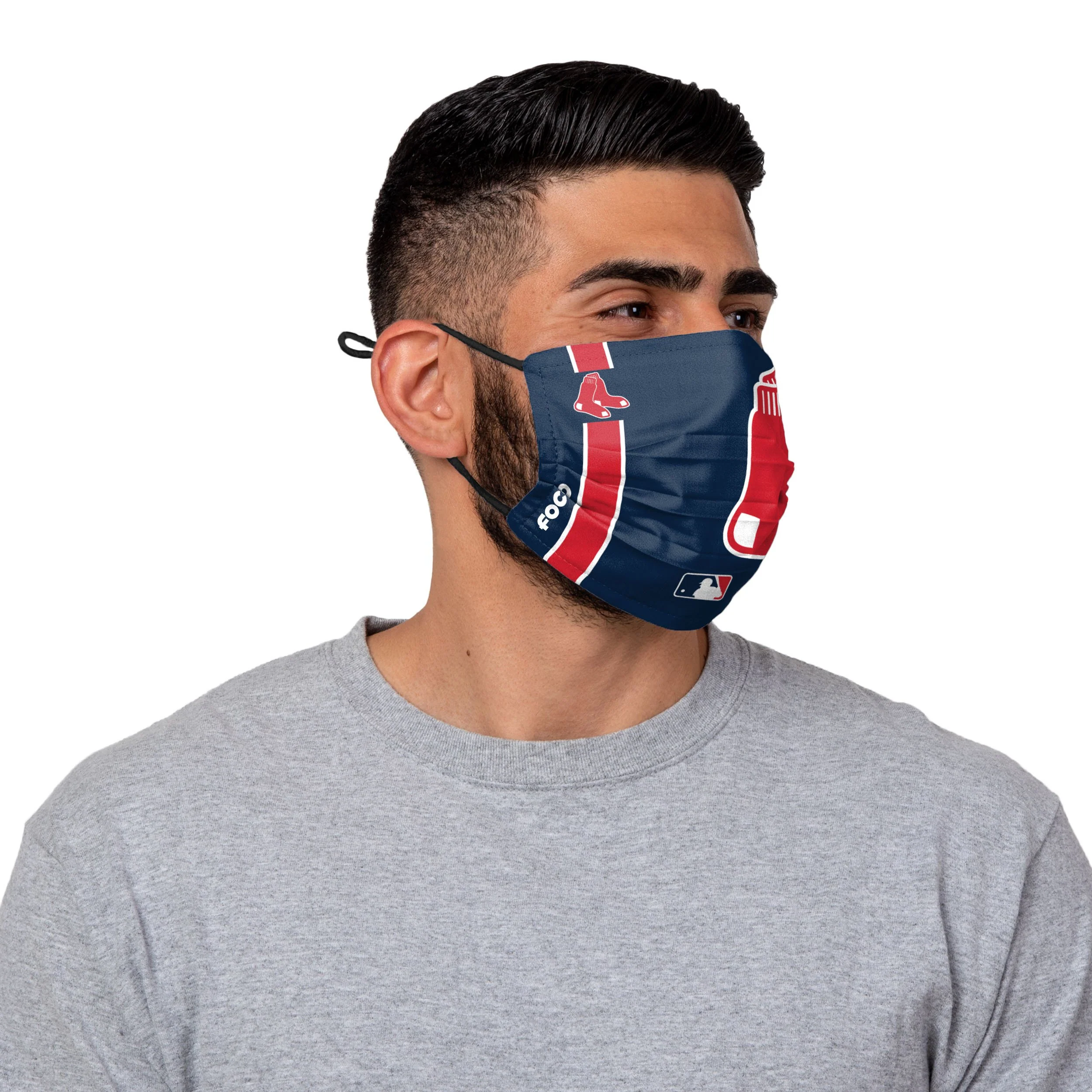 Boston Red Sox MLB On-Field Adjustable Navy Face Cover - Image 2