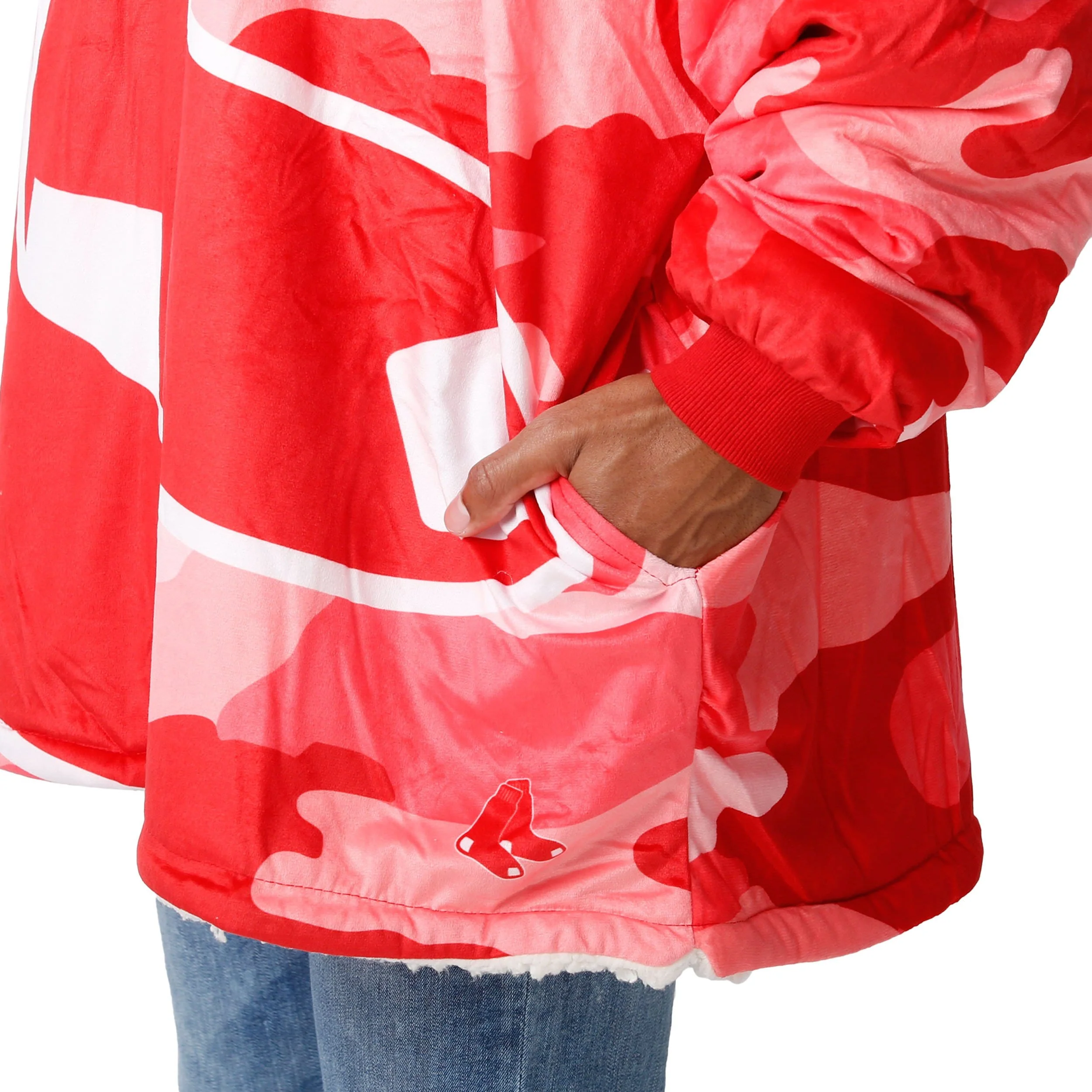 Boston Red Sox MLB Reversible Team Color Camo Hoodeez - Image 5