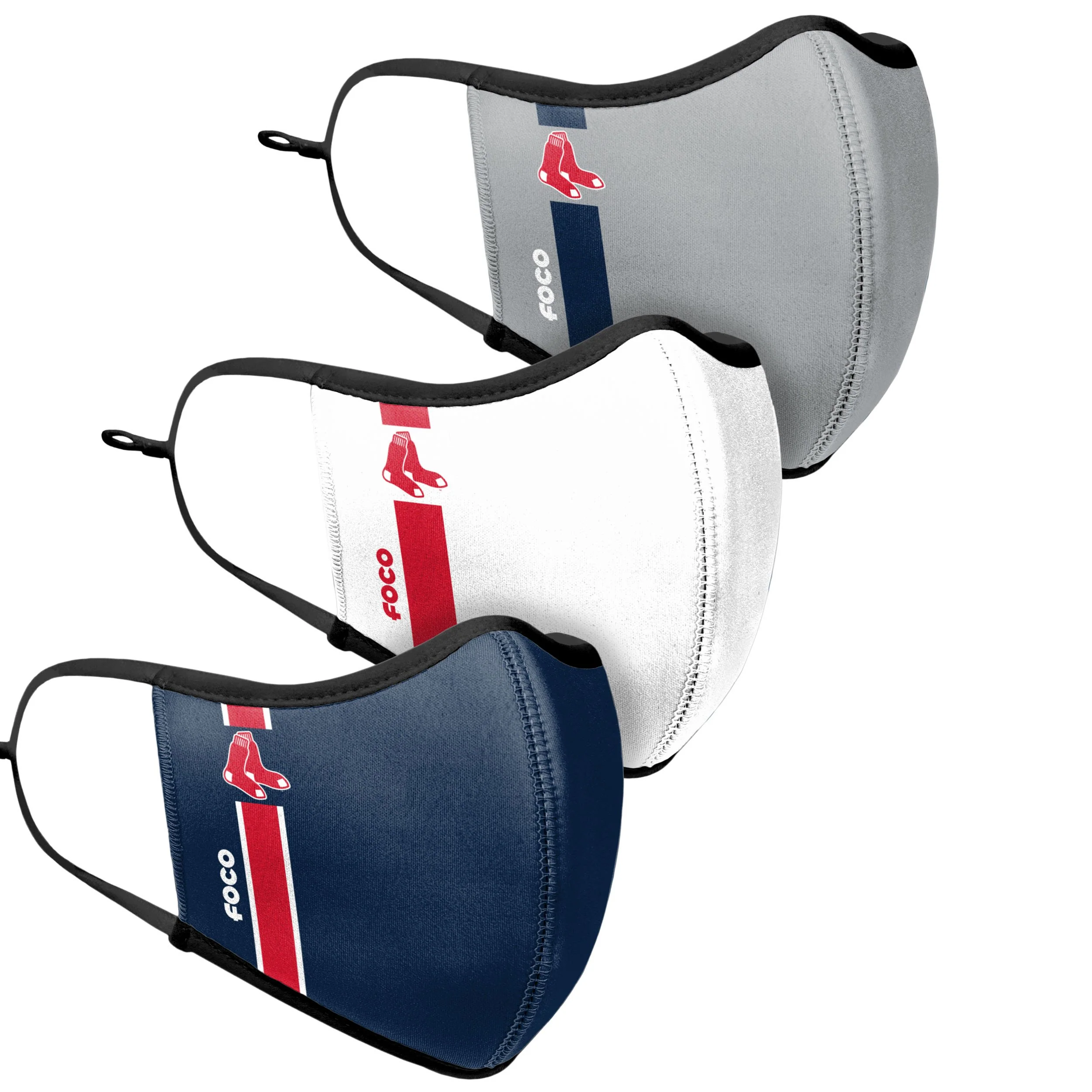 Boston Red Sox MLB Sport 3 Pack Face Cover - Image 3