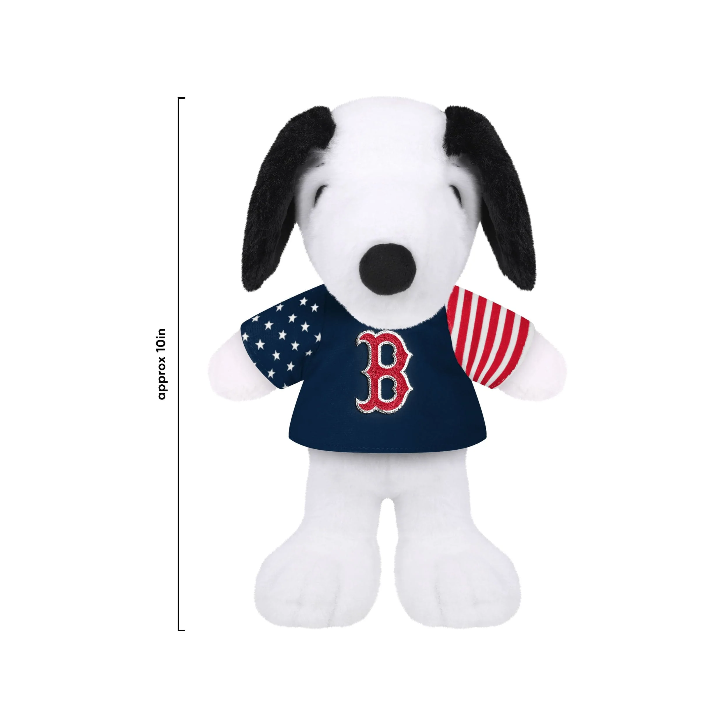 Boston Red Sox MLB USA Flag Snoopy Peanuts Team Jersey Plush - Image 3