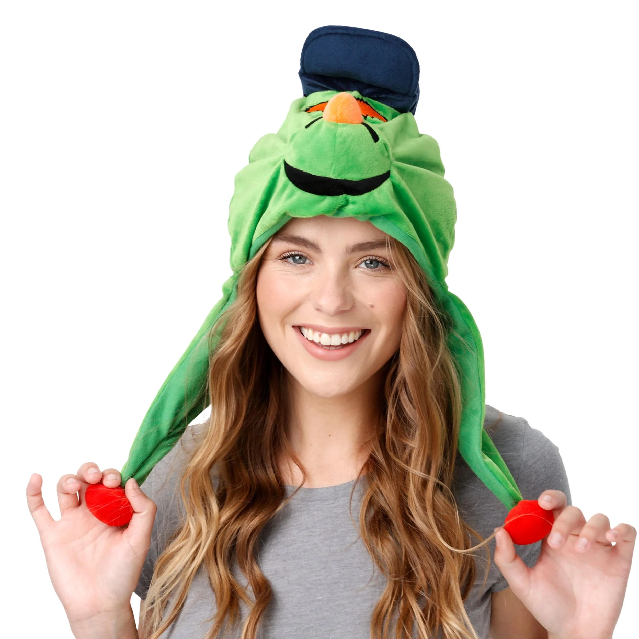 Boston Red Sox MLB Wally the Green Monster Mascot Plush Hat - Image 3