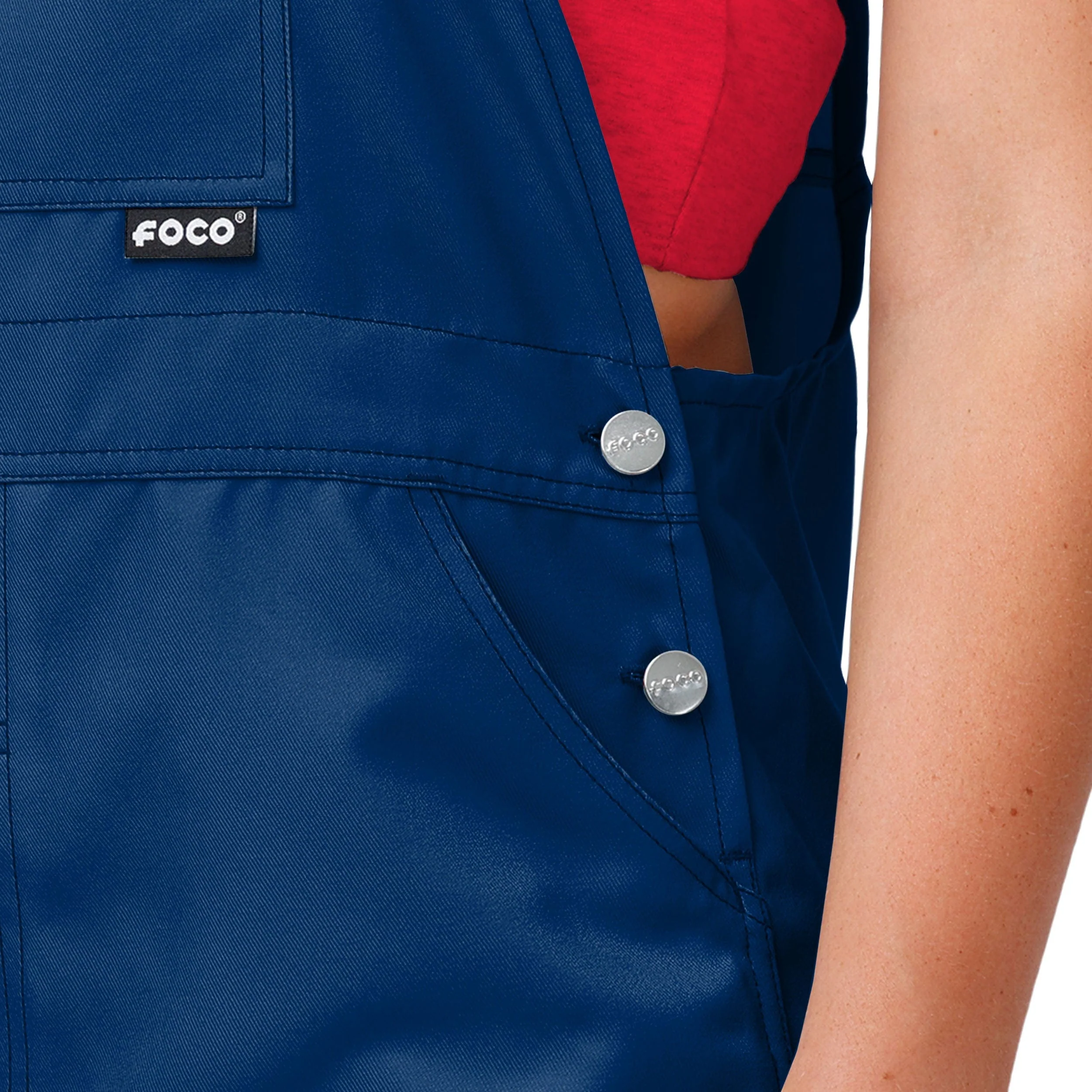 Boston Red Sox MLB Womens Big Logo Bib Overalls - Image 5