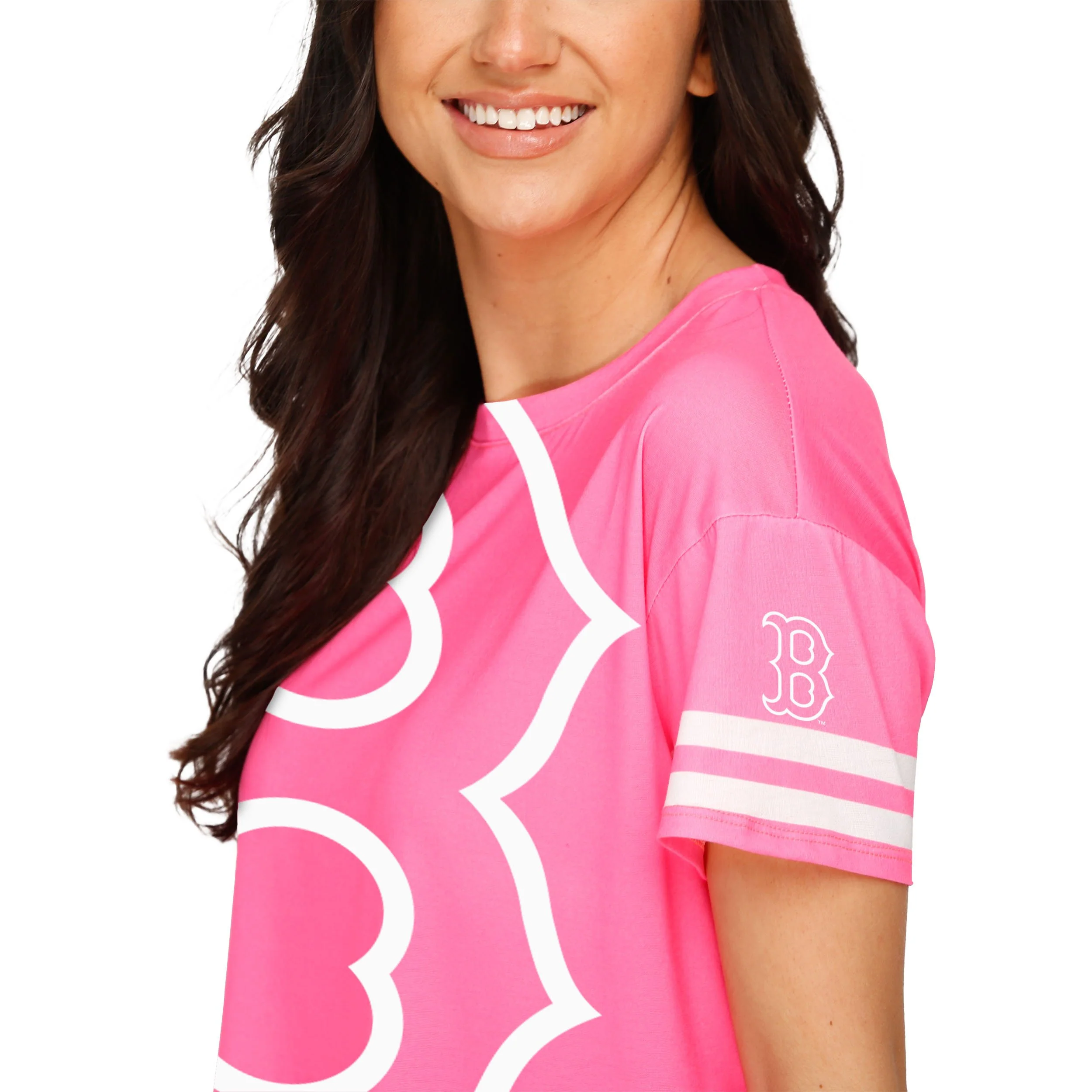 Boston Red Sox MLB Womens Highlights Crop Top - Image 2