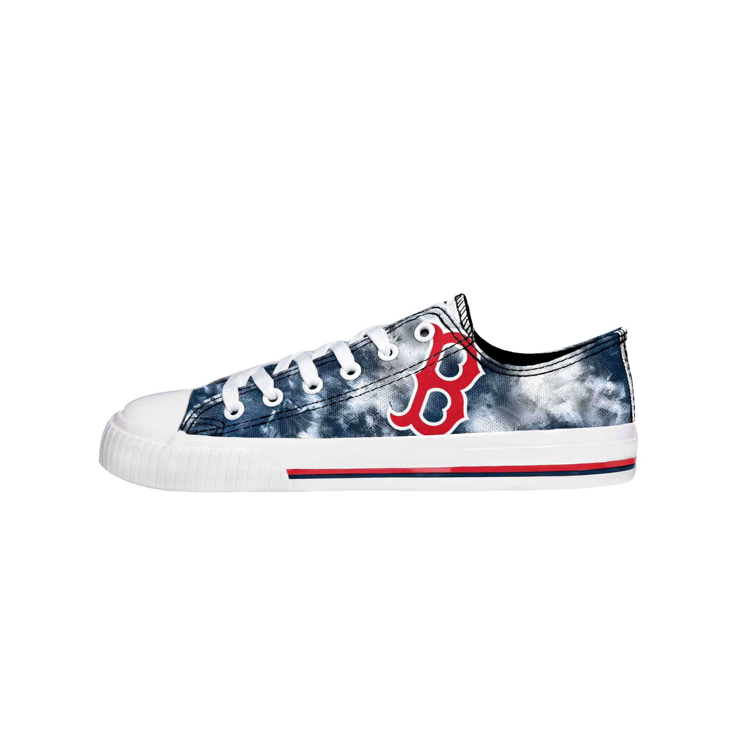 Boston Red Sox MLB Womens Low Top Tie-Dye Canvas Shoe - Image 2
