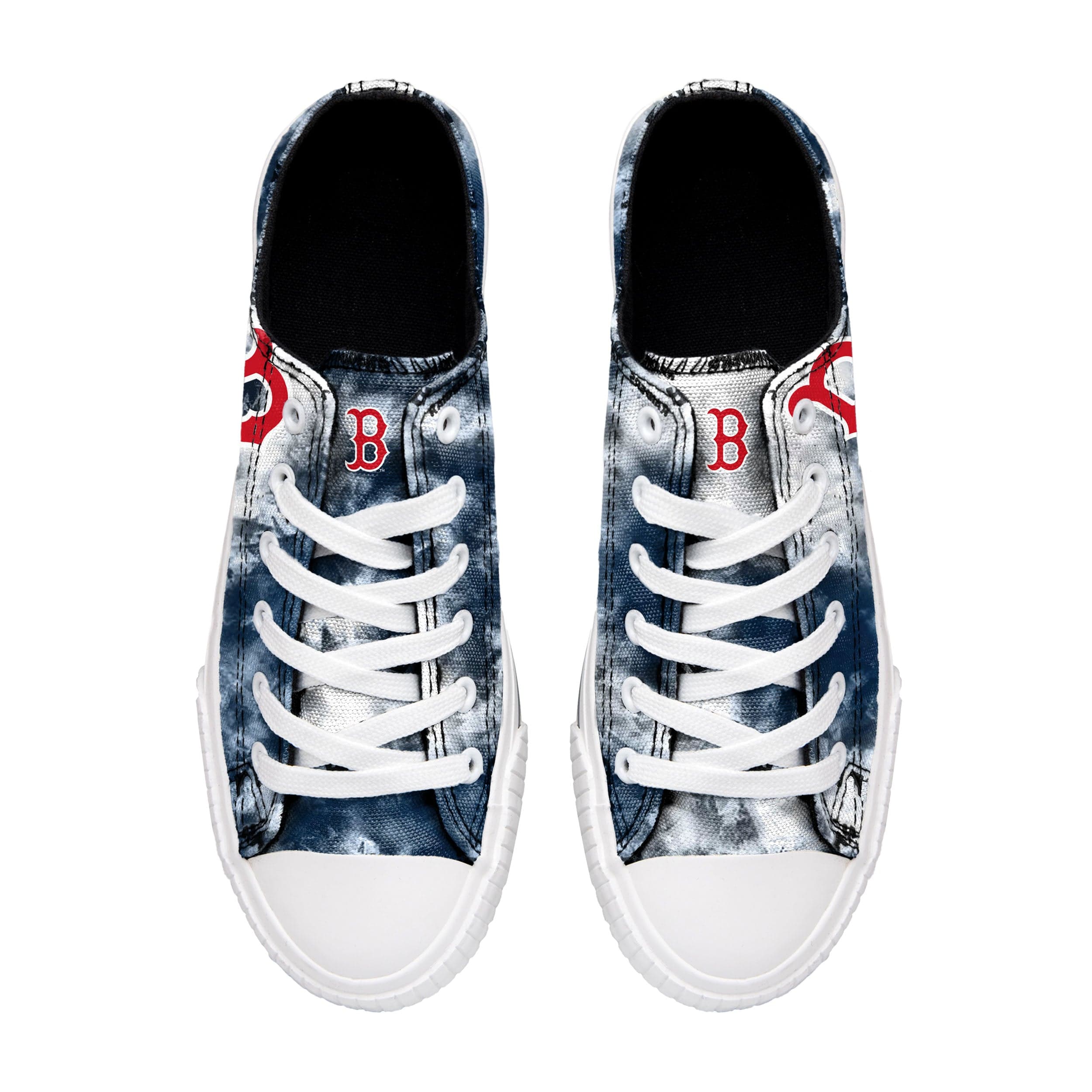Boston Red Sox MLB Womens Low Top Tie-Dye Canvas Shoe - Image 3