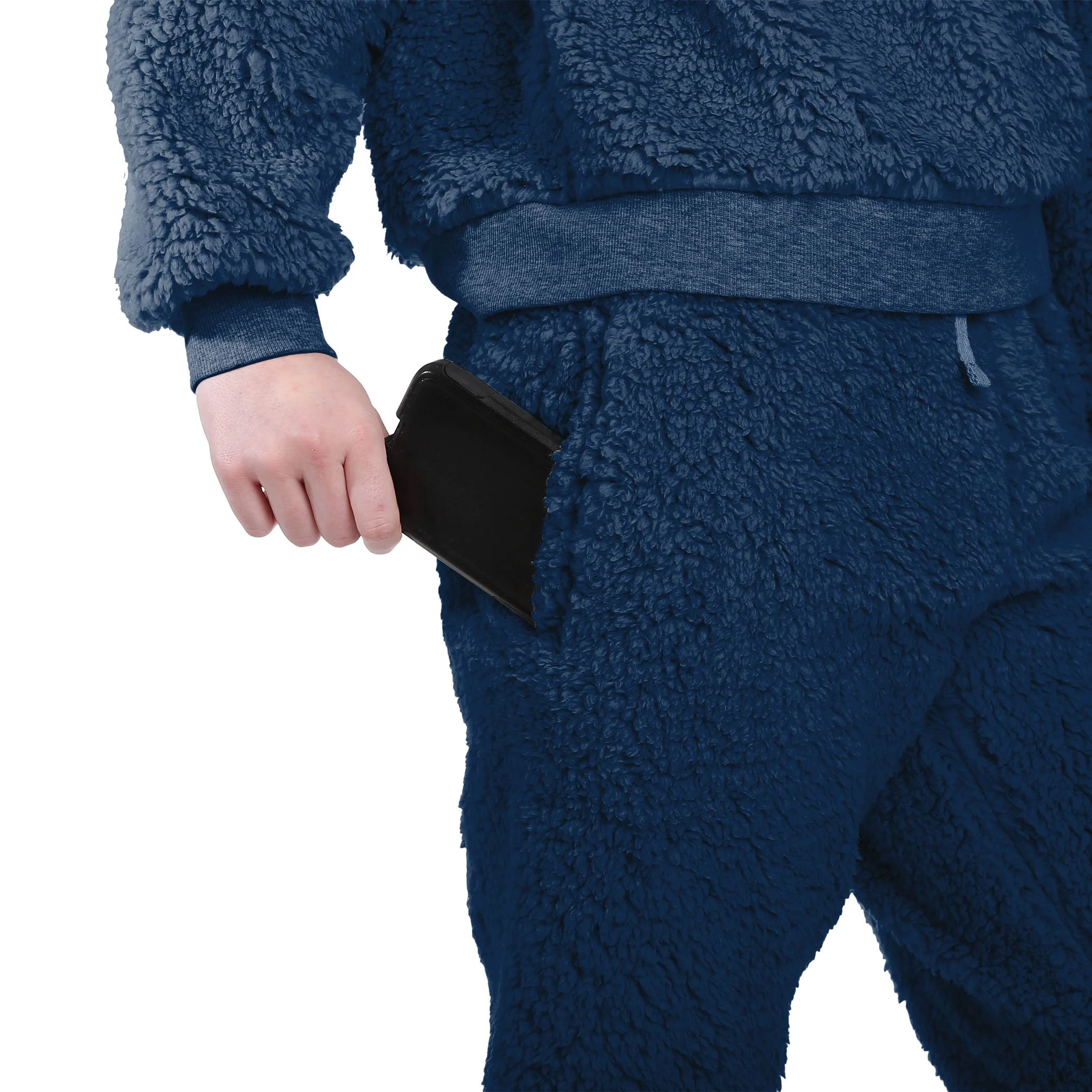 Boston Red Sox MLB Womens Sherpa Lounge Set - Image 6