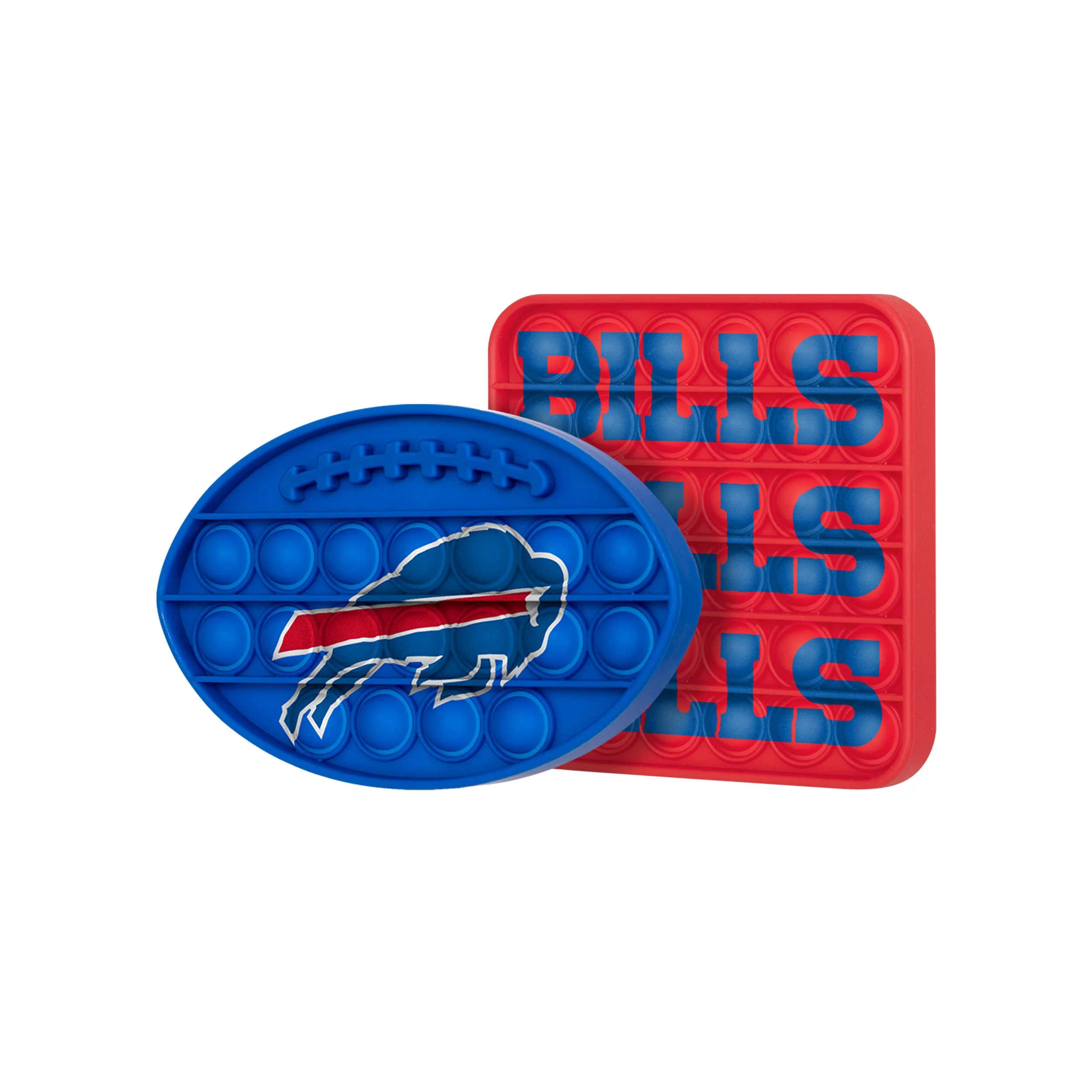 Buffalo Bills NFL 2 Pack Ball & Square Push-Itz Fidget