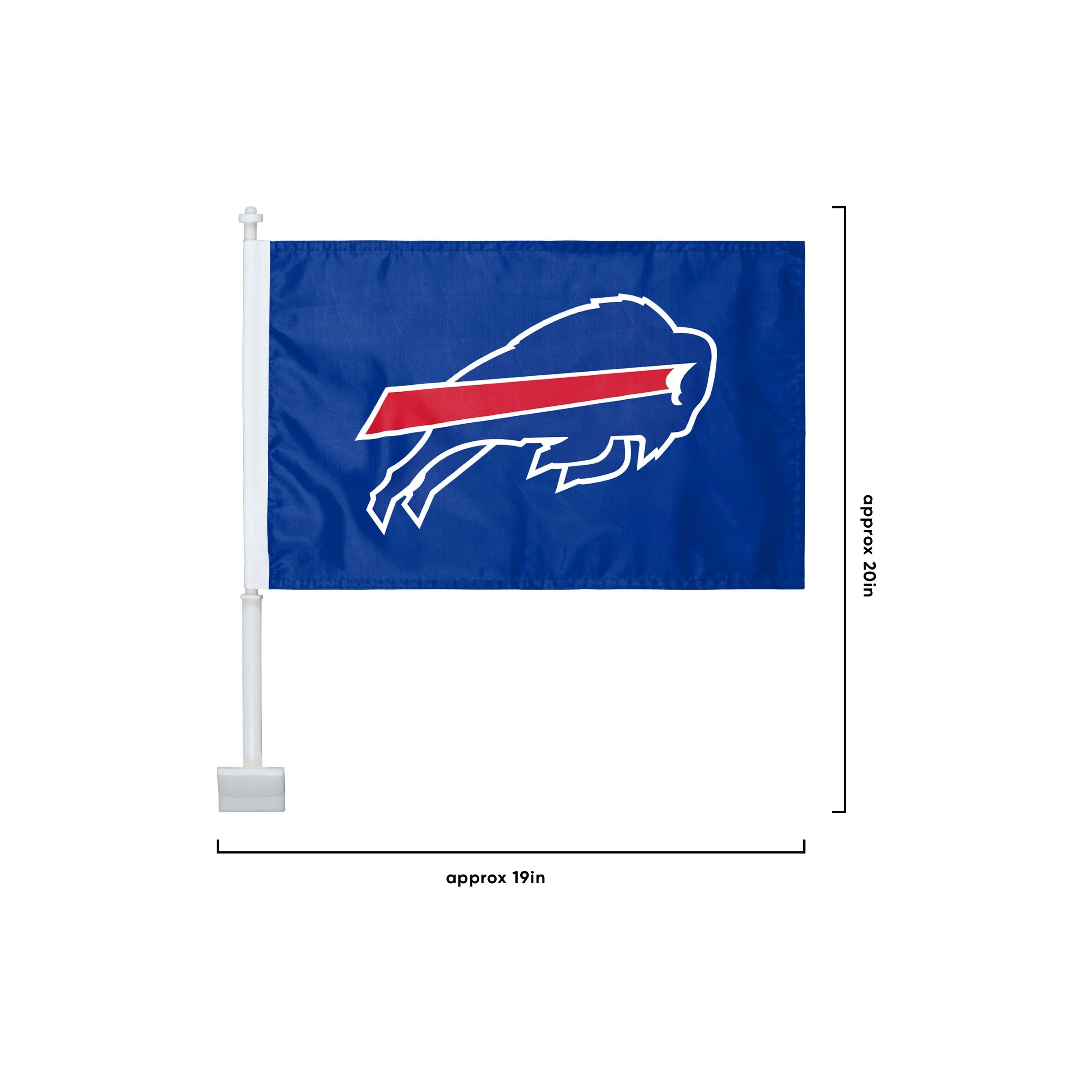 Buffalo Bills NFL 2 Pack Solid Car Flag - Image 3