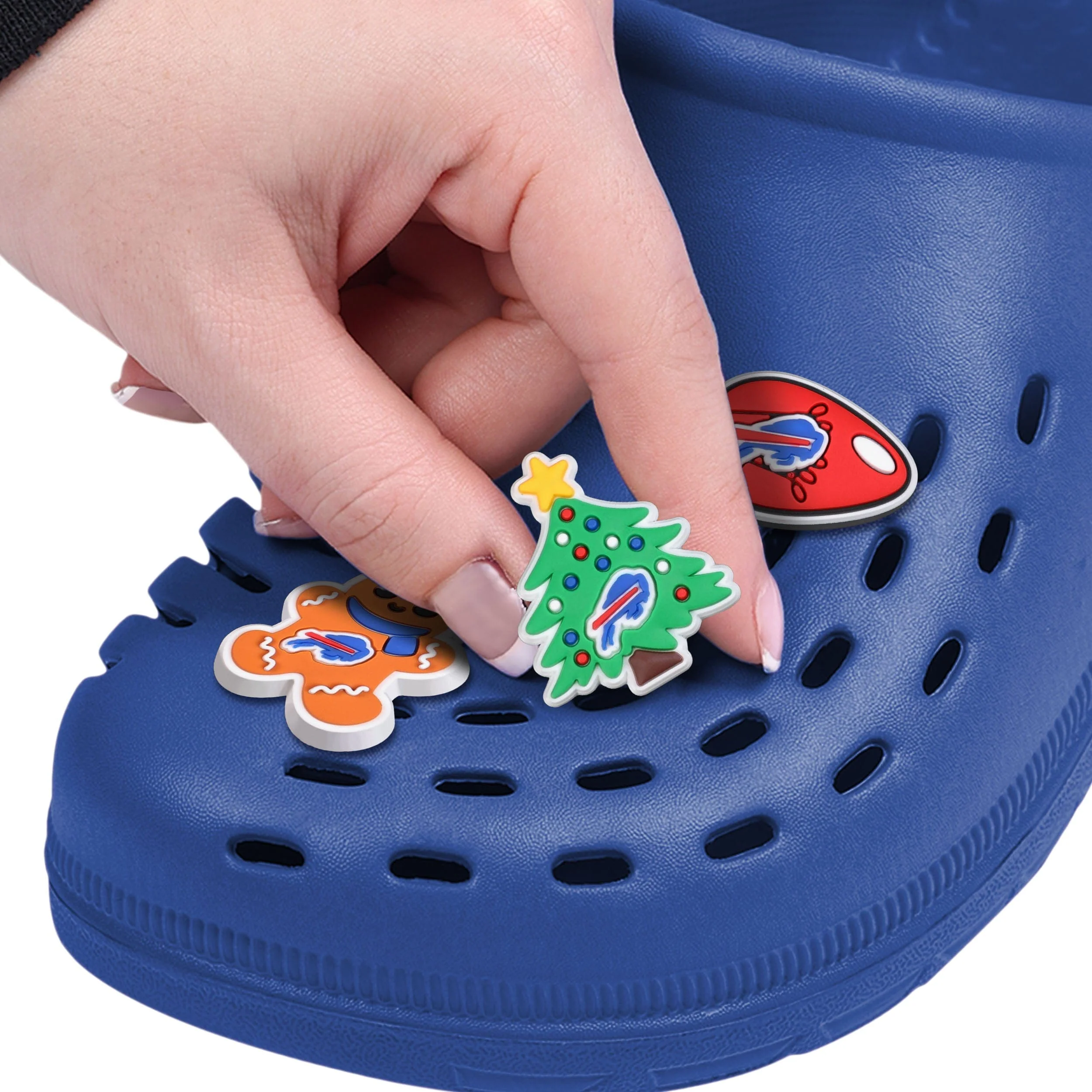 Buffalo Bills NFL 6 Pack Holiday Team Clog Charms - Image 3