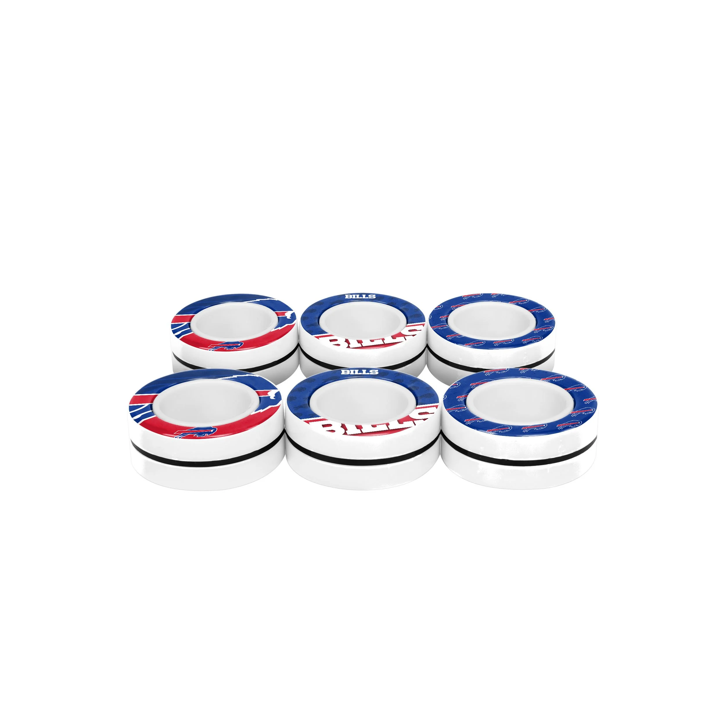 Buffalo Bills NFL 6 Pack Magnetic Finger Rings - Image 3