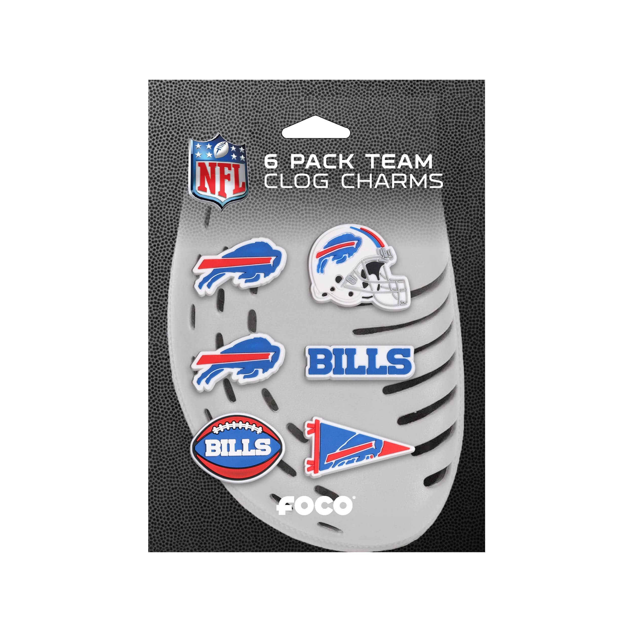 Buffalo Bills NFL 6 Pack Team Clog Charms - Image 5