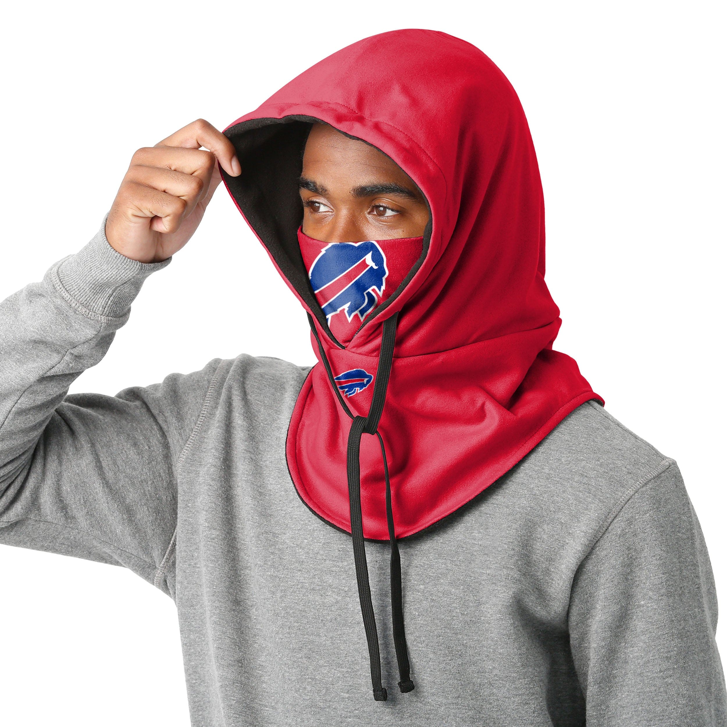 Buffalo Bills NFL Alternate Team Color Drawstring Hooded Gaiter - Image 3