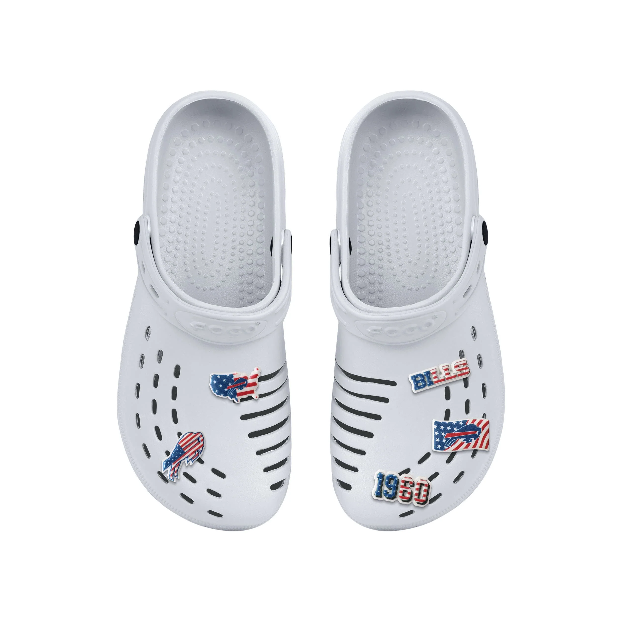 Buffalo Bills NFL Americana 5 Pack Team Clog Charms - Image 4