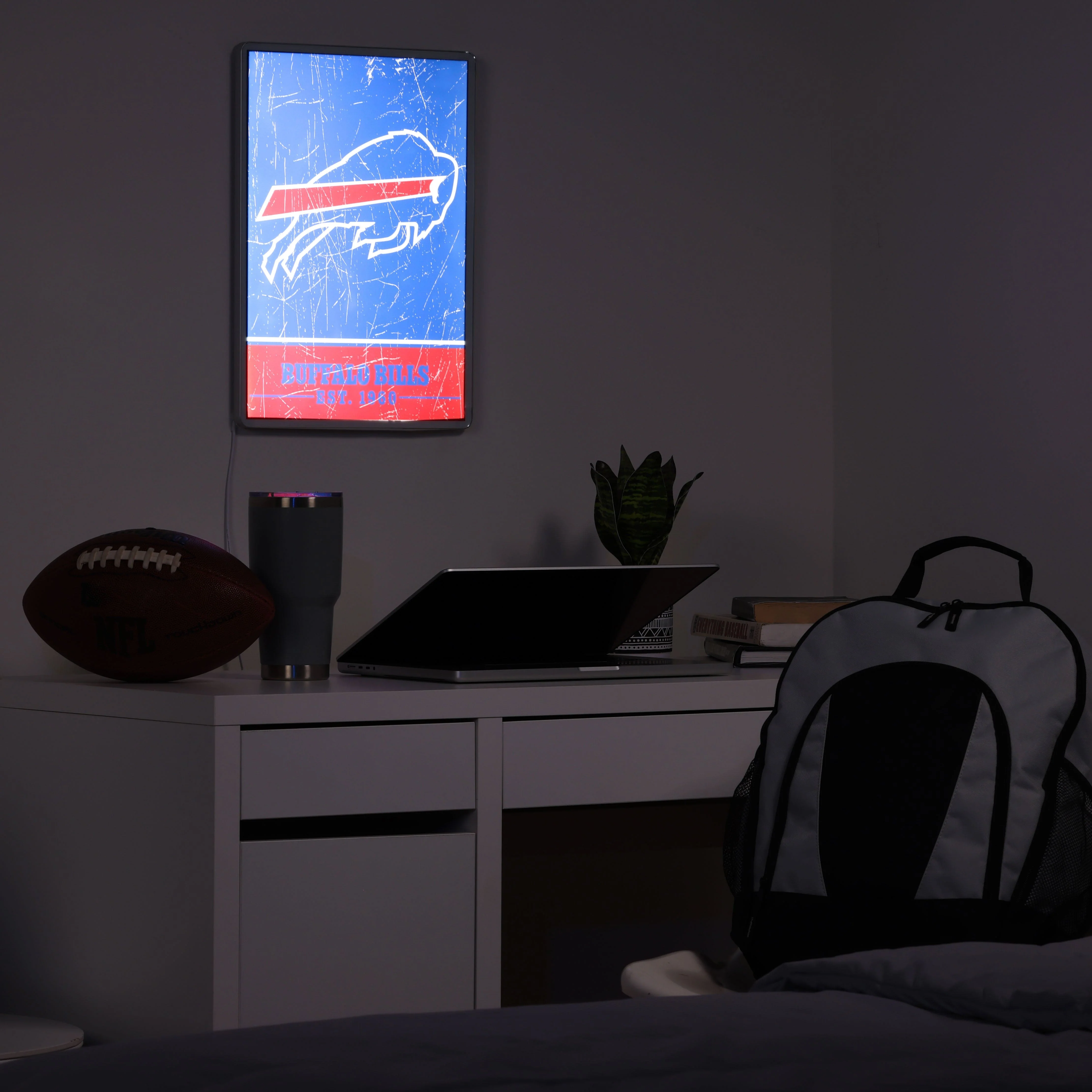 Buffalo Bills NFL Big Logo Backlit Sign - Image 3