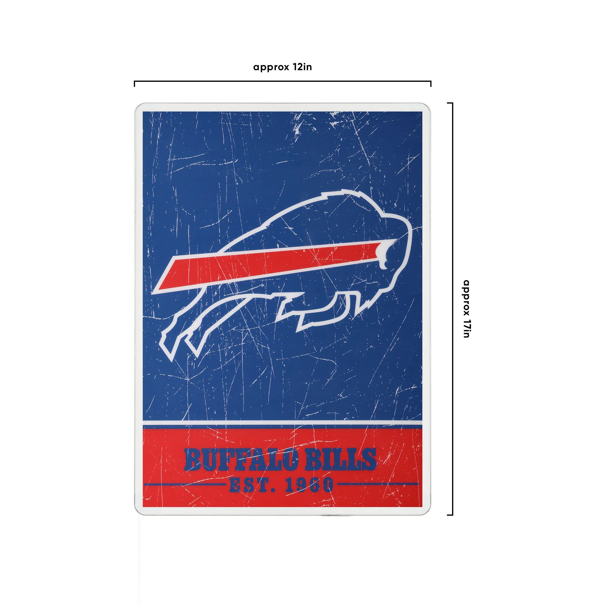 Buffalo Bills NFL Big Logo Backlit Sign - Image 4
