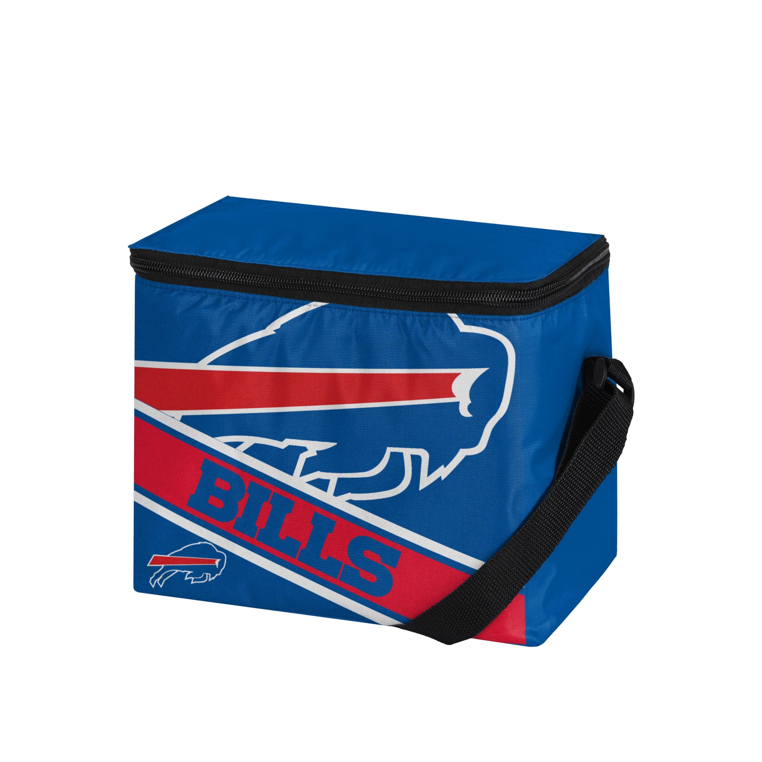 Buffalo Bills NFL Big Logo Stripe 6 Pack Cooler - Image 2