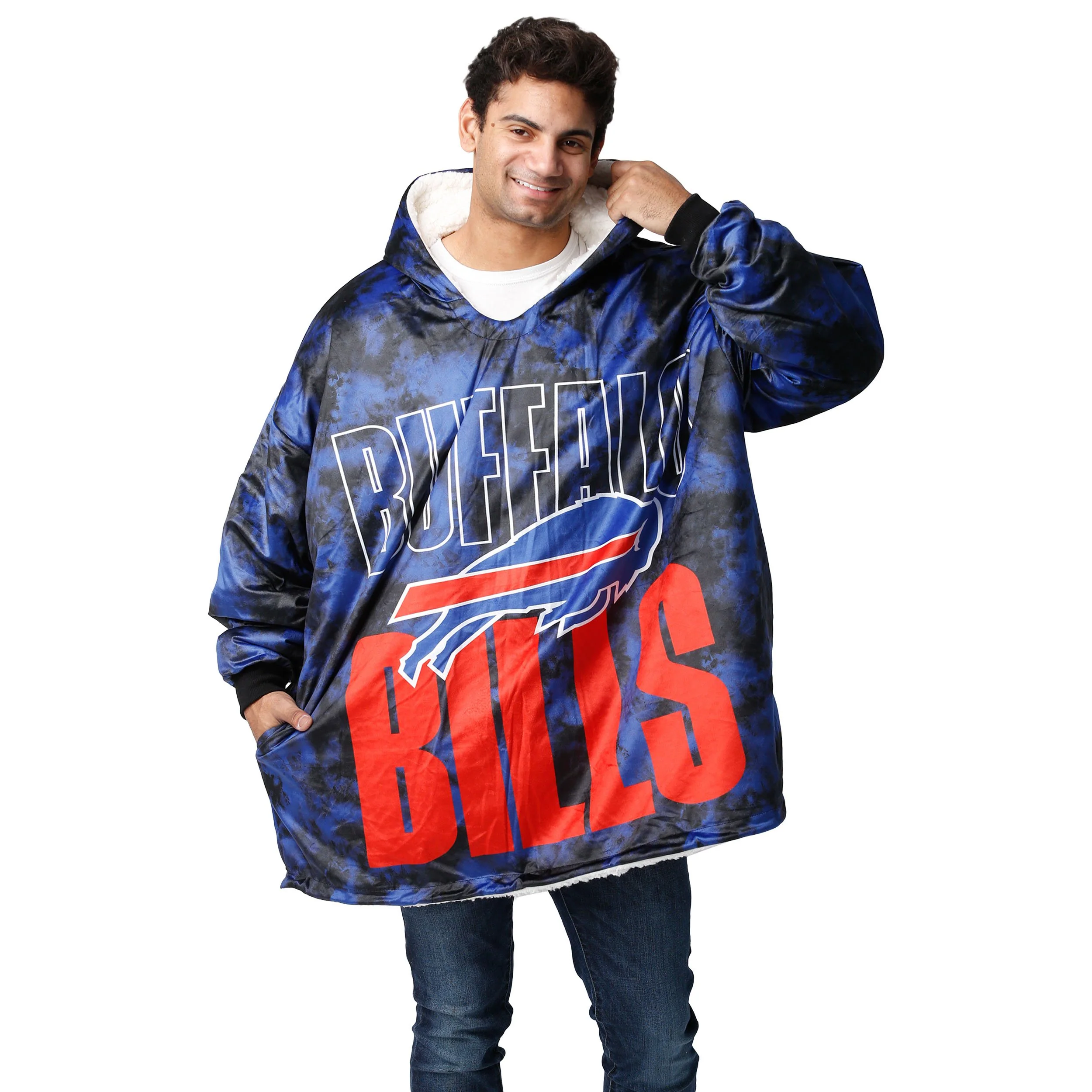 Buffalo Bills NFL Bold Logo Camo Hoodeez - Image 3