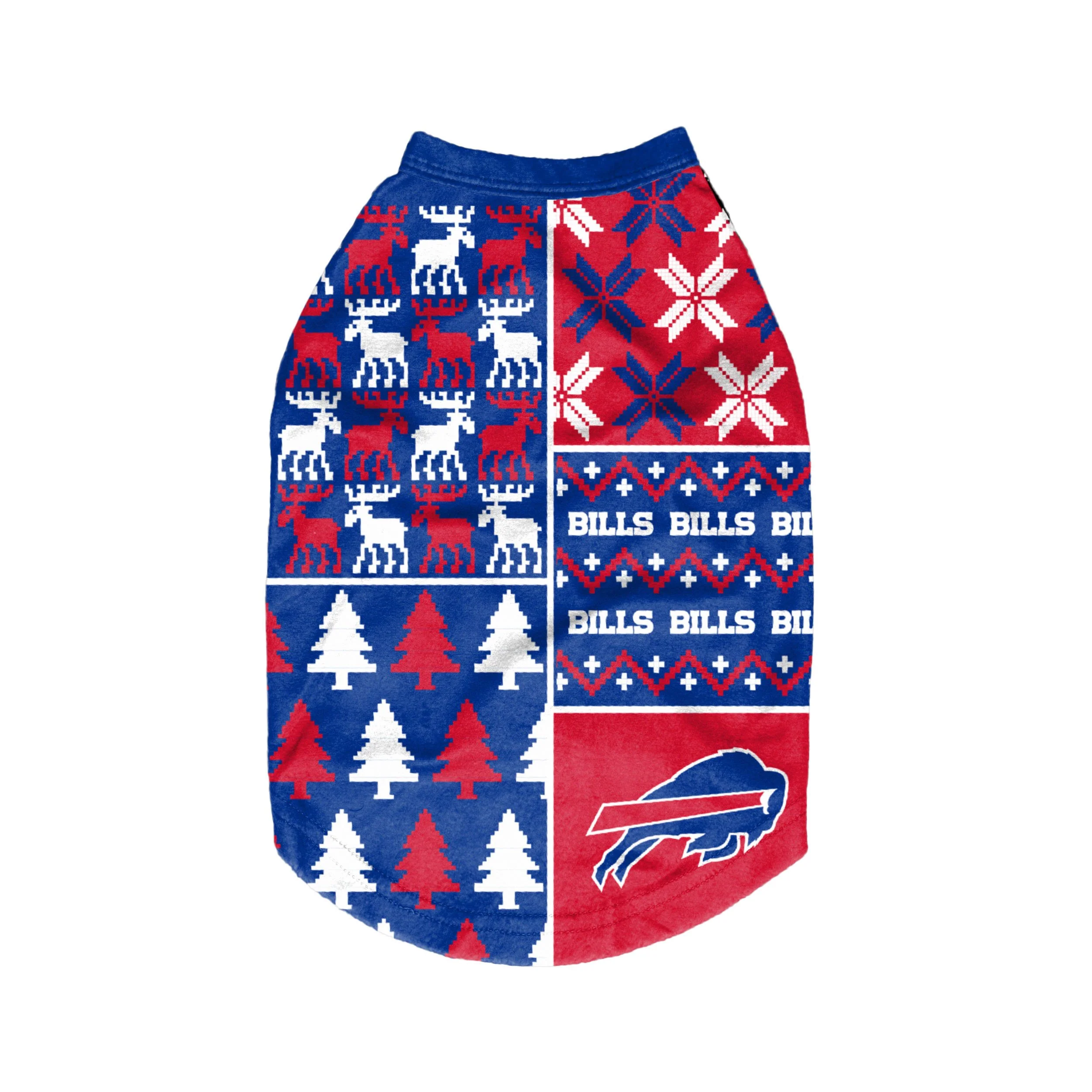 Buffalo Bills NFL Busy Block Dog Sweater - Image 2