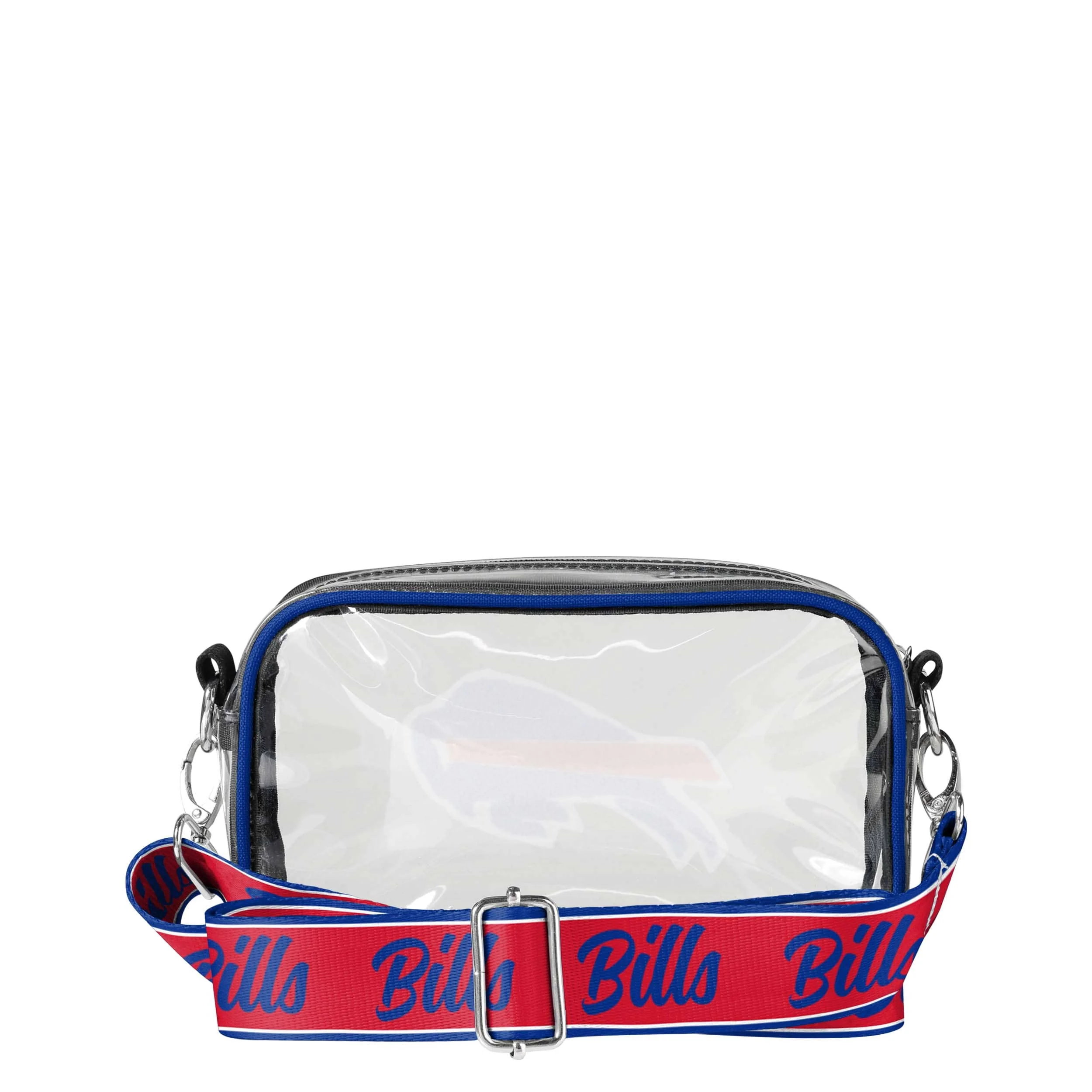 Buffalo Bills NFL Chenille Logo Clear Crossbody Bag - Image 5