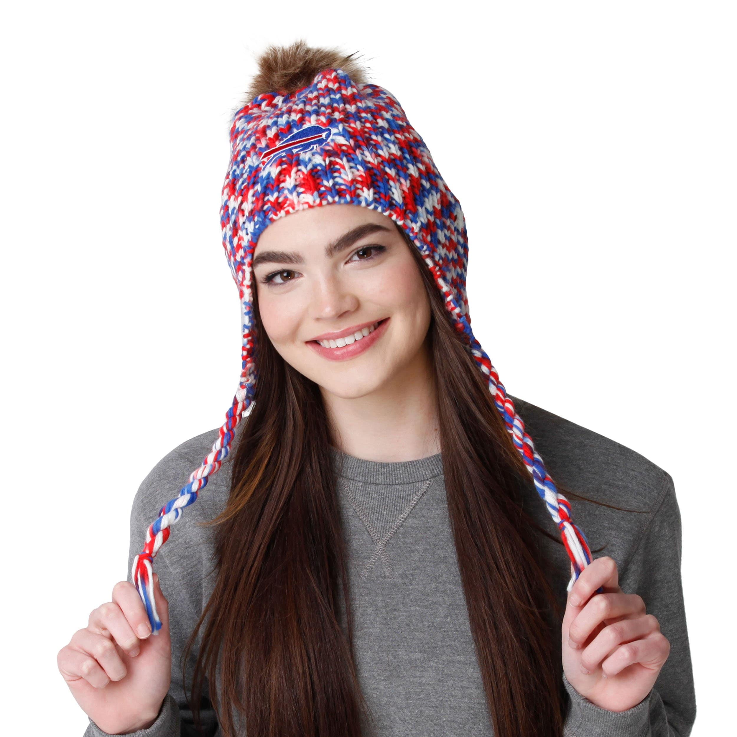 Buffalo Bills NFL Colorblend Knit Pom Beanie - Image 2