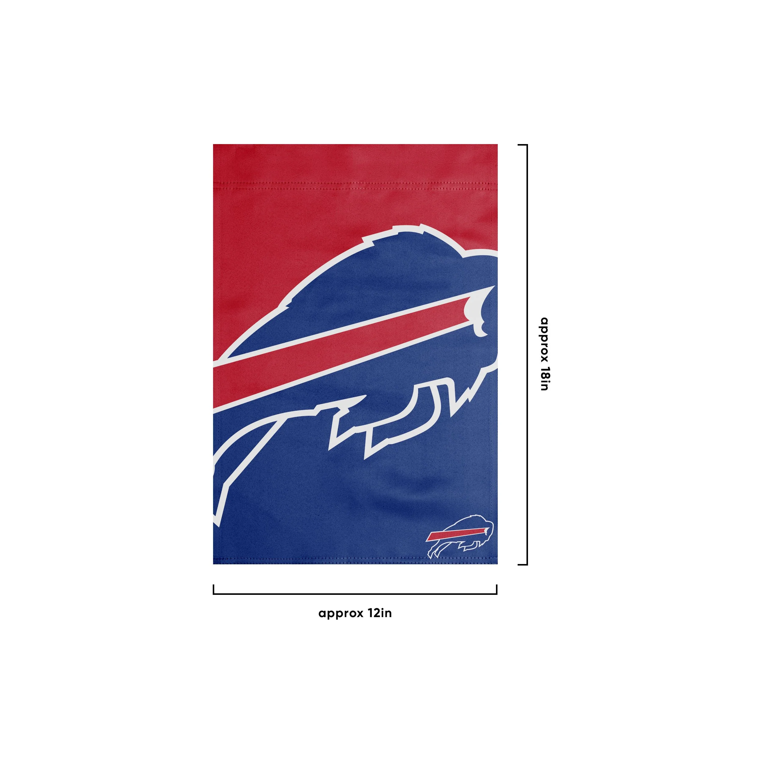 Buffalo Bills NFL Colorblock Helmet Garden Flag - Image 3