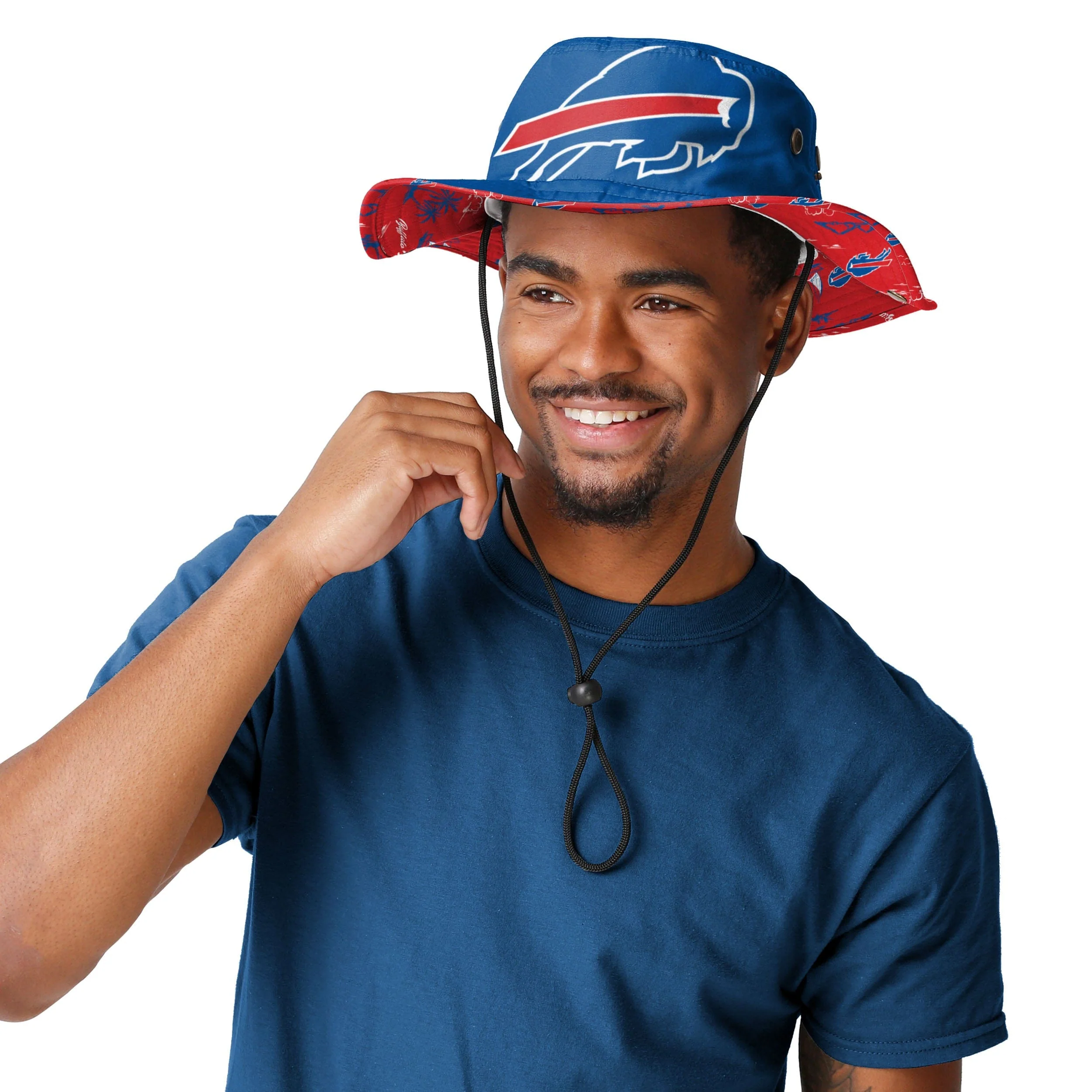 Buffalo Bills NFL Cropped Big Logo Hybrid Boonie Hat - Image 2