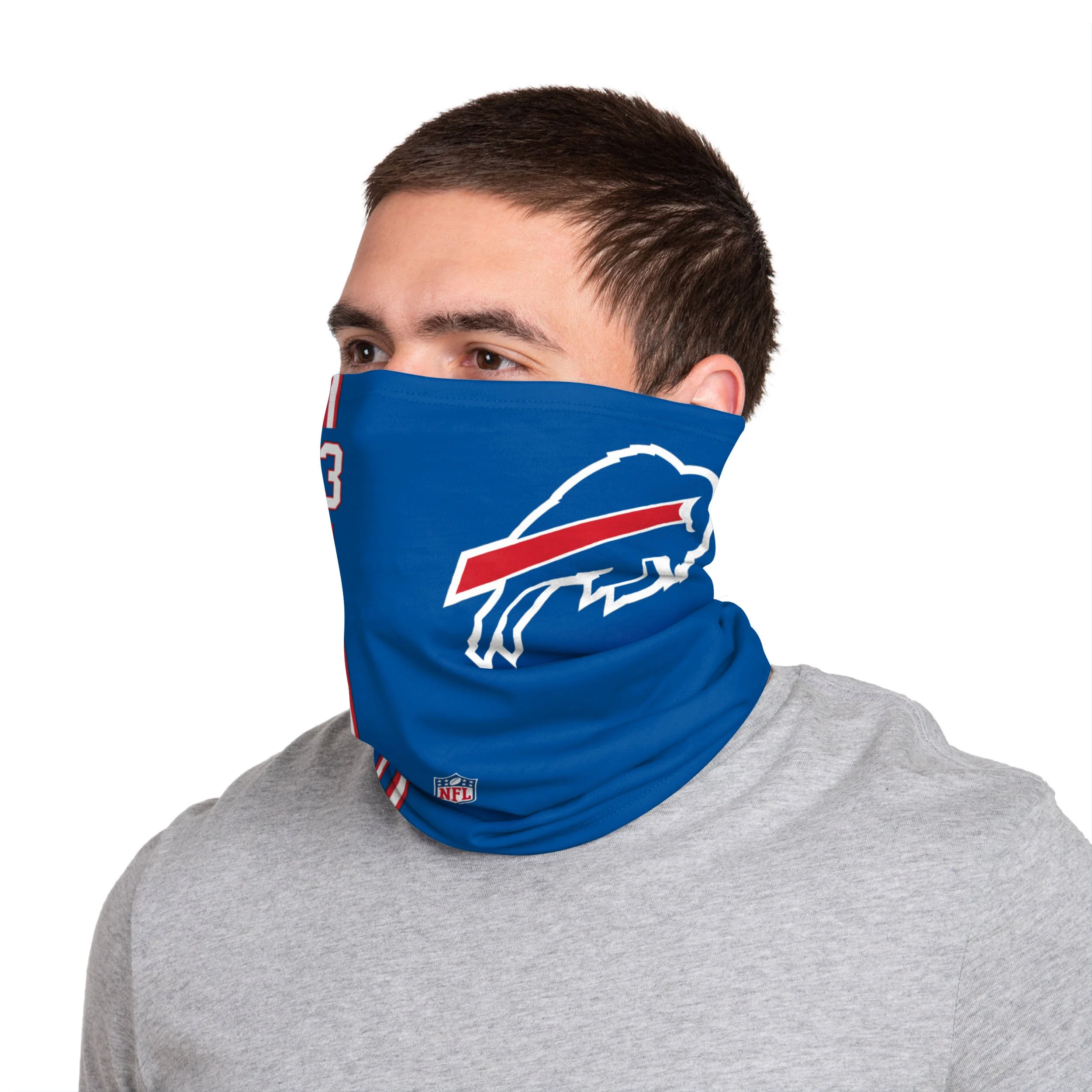 Buffalo Bills NFL Dion Dawkins On-Field Sideline Logo Gaiter Scarf - Image 2