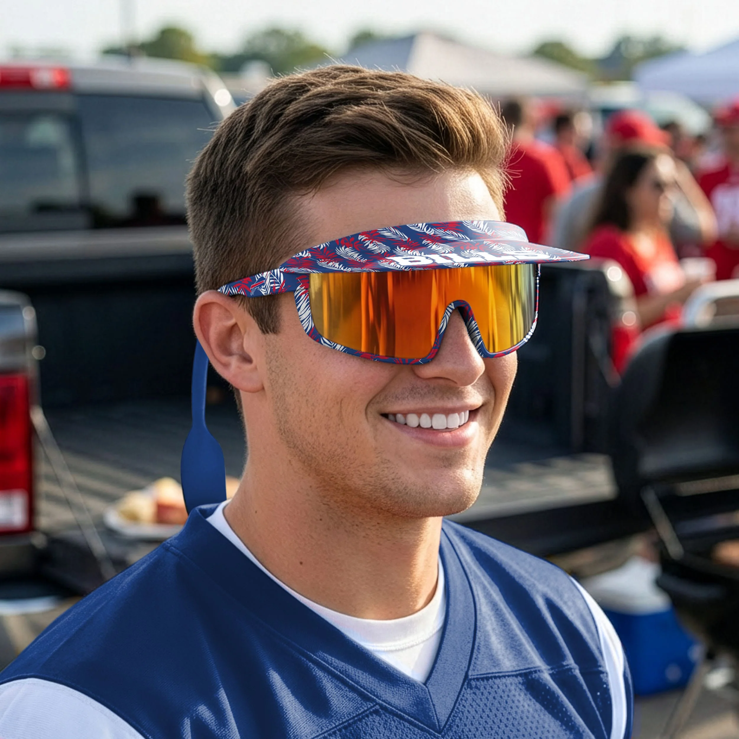 Buffalo Bills NFL Floral Visor Sunglasses - Image 4