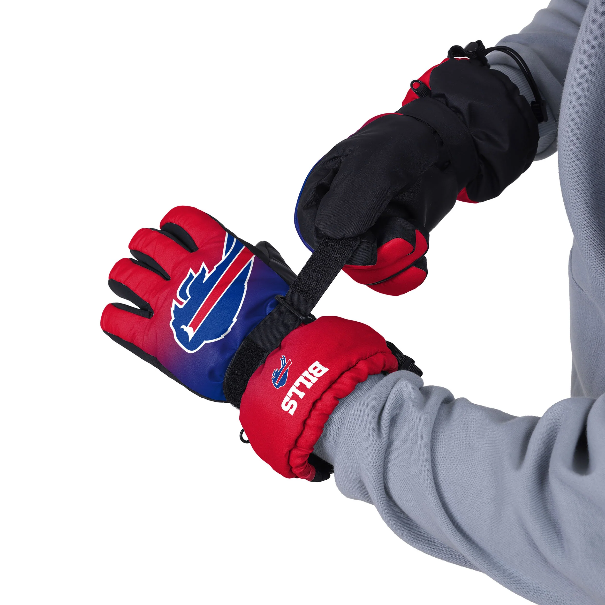 Buffalo Bills NFL Gradient Big Logo Insulated Gloves - Image 2
