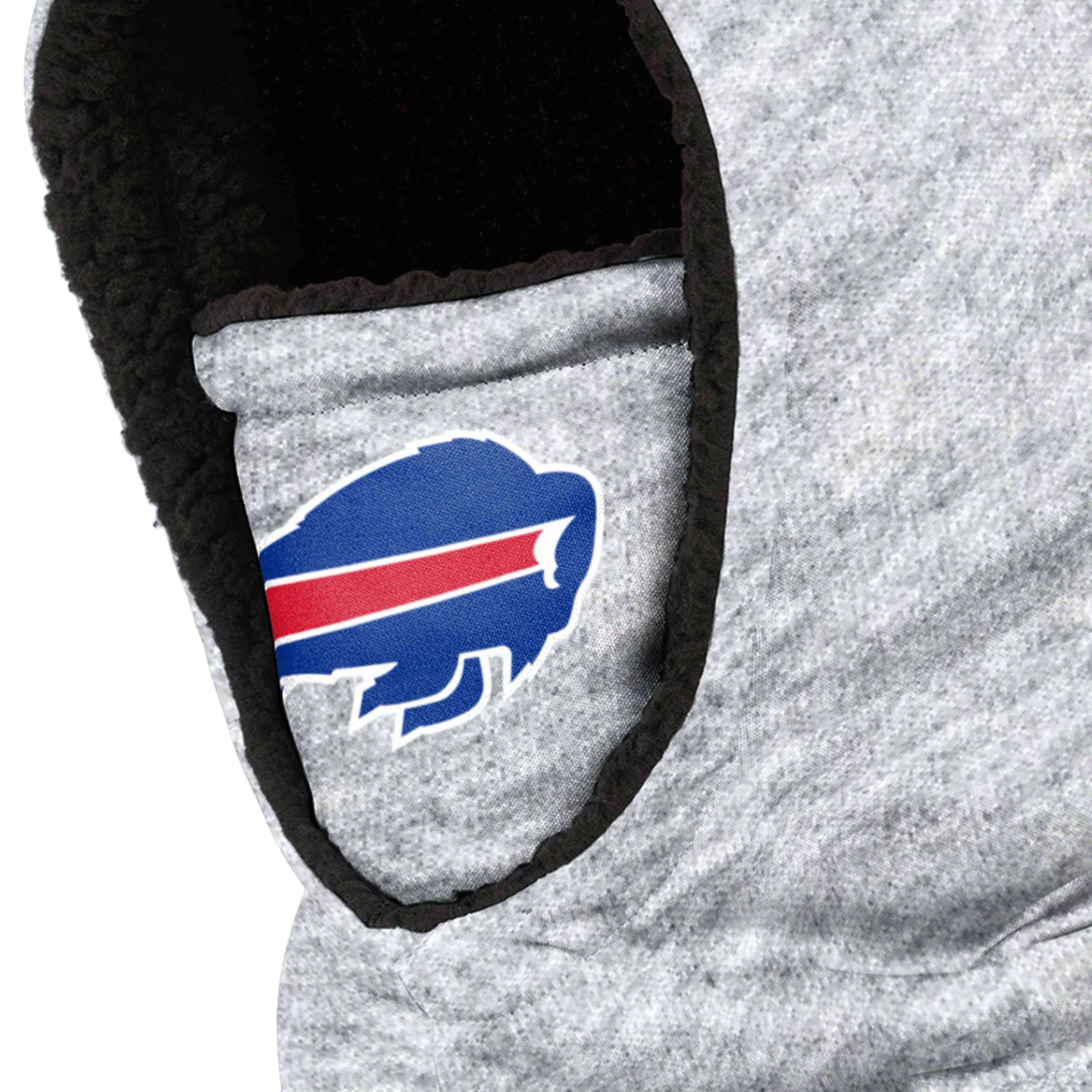 Buffalo Bills NFL Heather Grey Big Logo Hooded Gaiter - Image 3