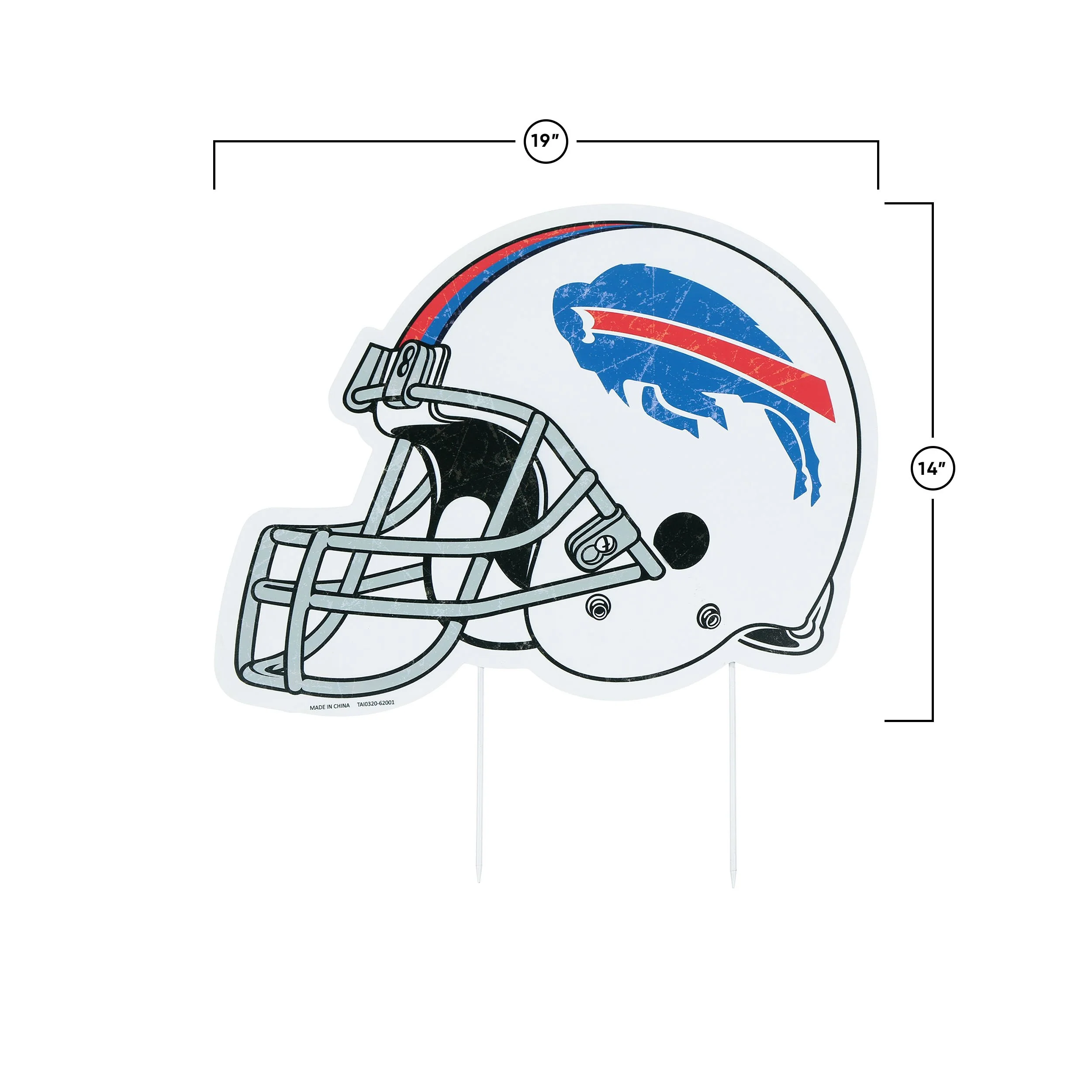 Buffalo Bills NFL Home Field Stake Helmet Sign - Image 3